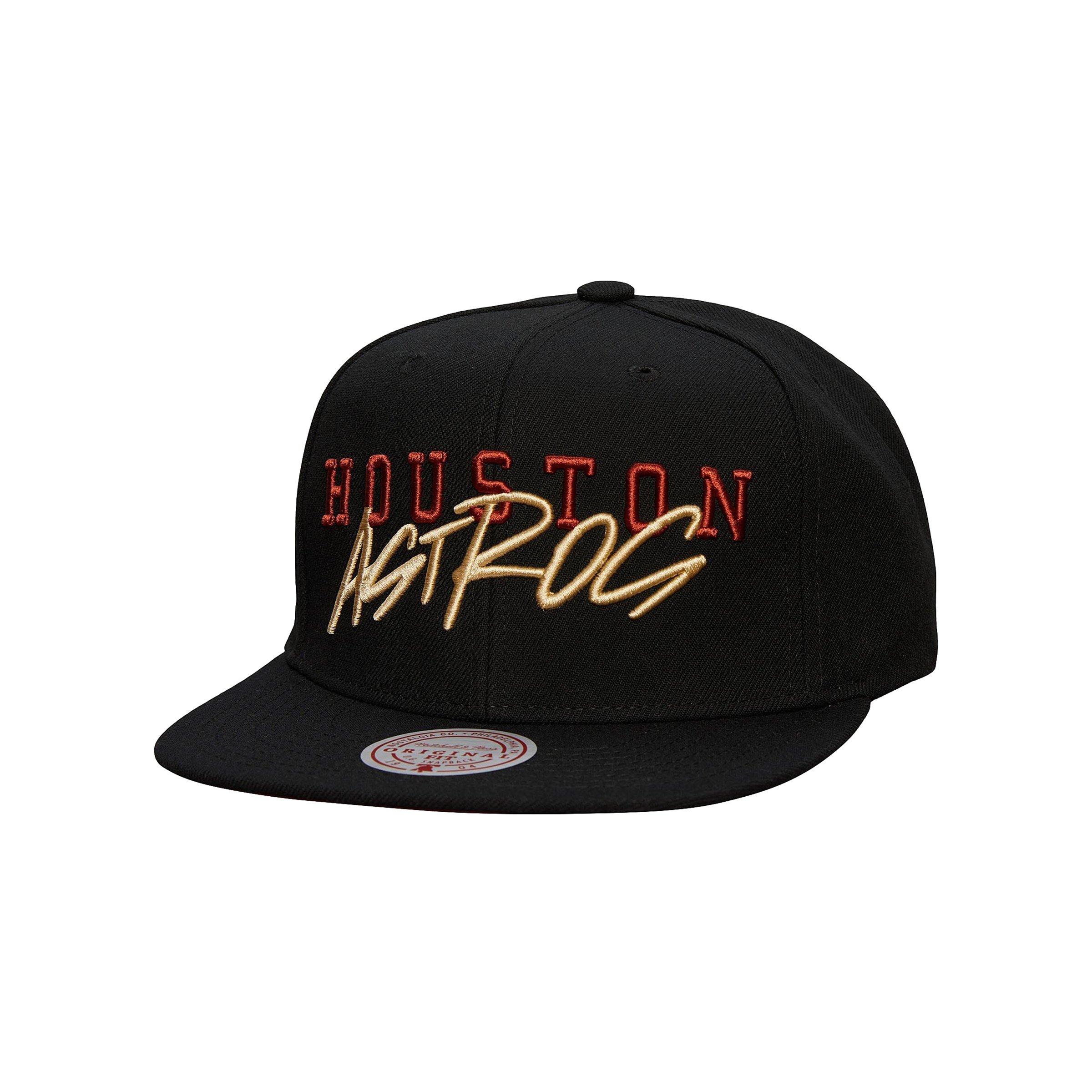 Mitchell & Ness Houston Astros Cooperstown Collection Team Tagged Snapback-Black - BLACK