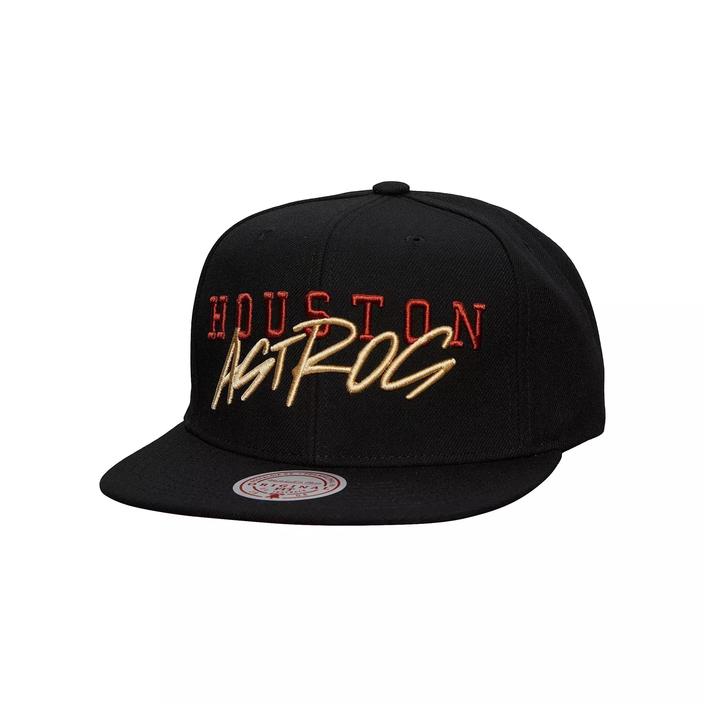 Mitchell & Ness Houston Astros Cooperstown Collection Team Tagged Snapback-Black - BLACK