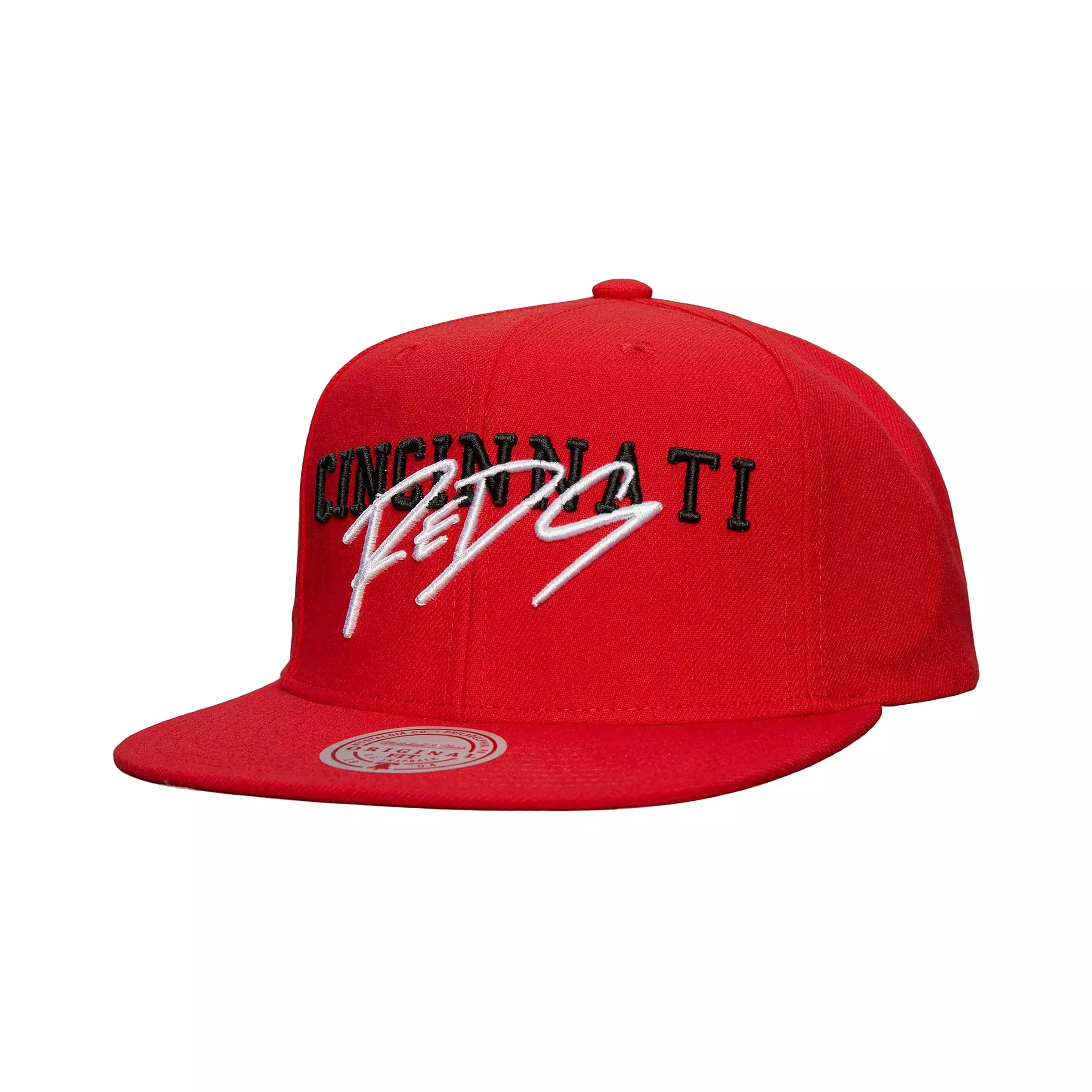 Mitchell and Ness Cincinnati Reds MLB Tagged Snapback Hat - RED