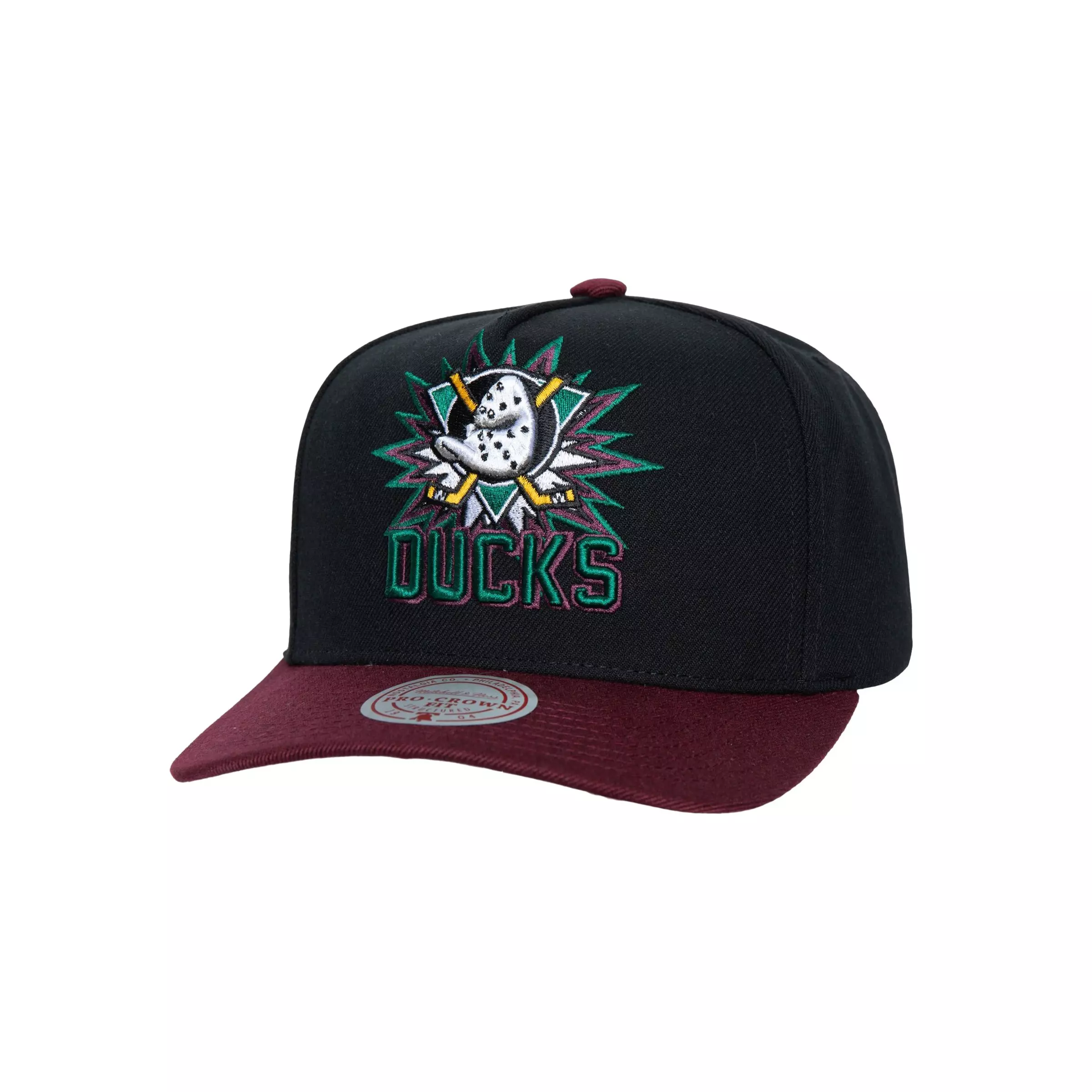 Mitchell & Ness LA Ducks of Anaheim Snapback-Black/Purple - BLACK/PURPLE