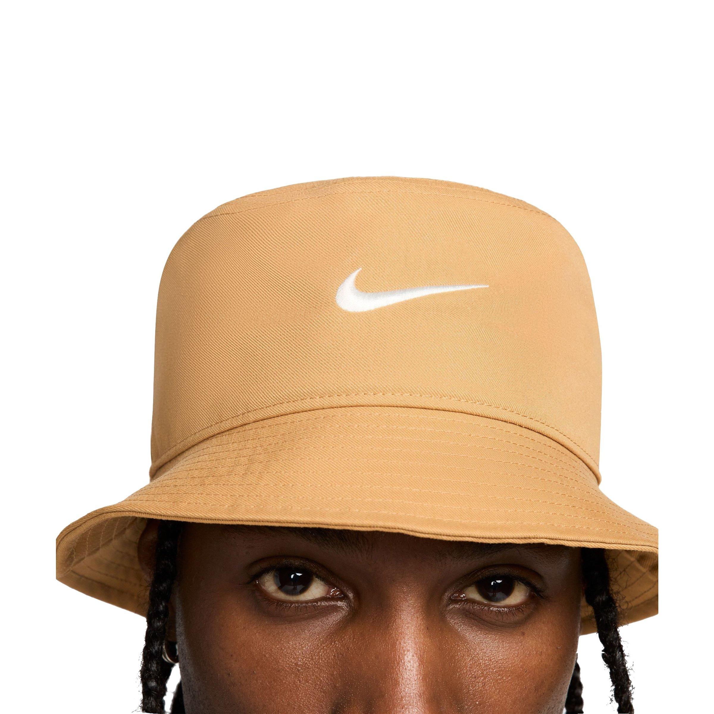 Nike Dri-FIT Apex Swoosh Bucket Hat-Flax - BROWN Thumbnail View 1