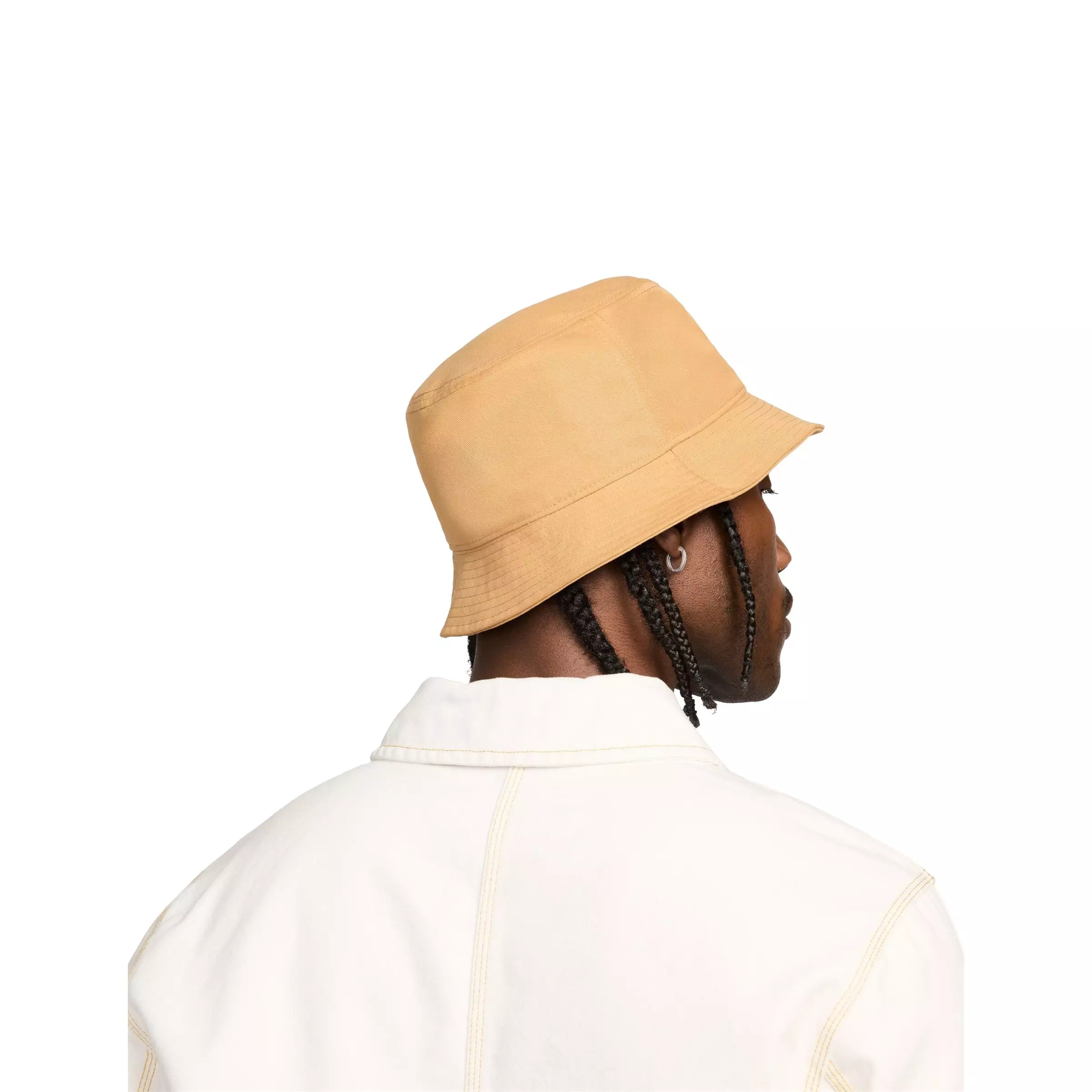 Nike Dri-FIT Apex Swoosh Bucket Hat-Flax - BROWN