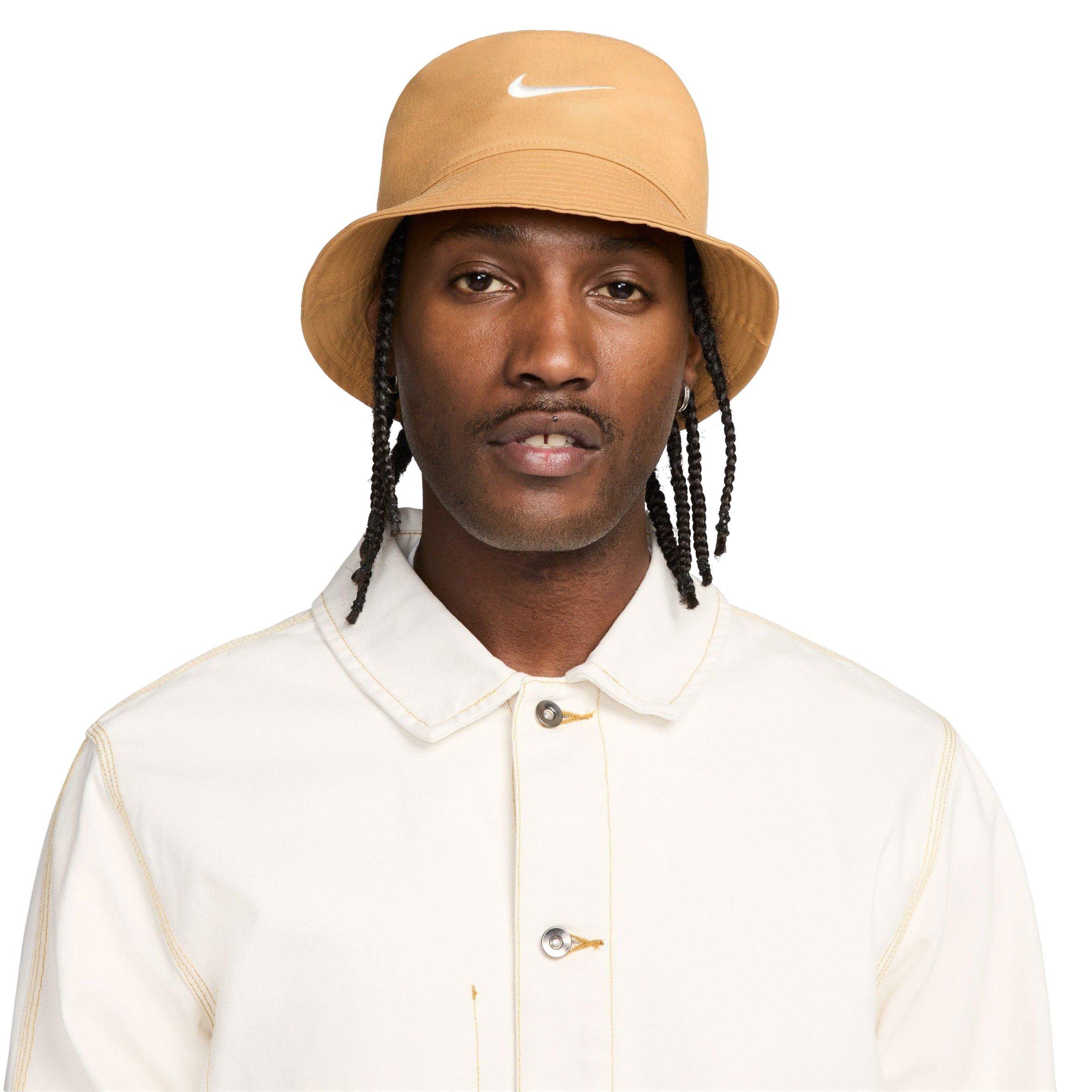 Nike Dri-FIT Apex Swoosh Bucket Hat-Flax - BROWN Thumbnail View 3