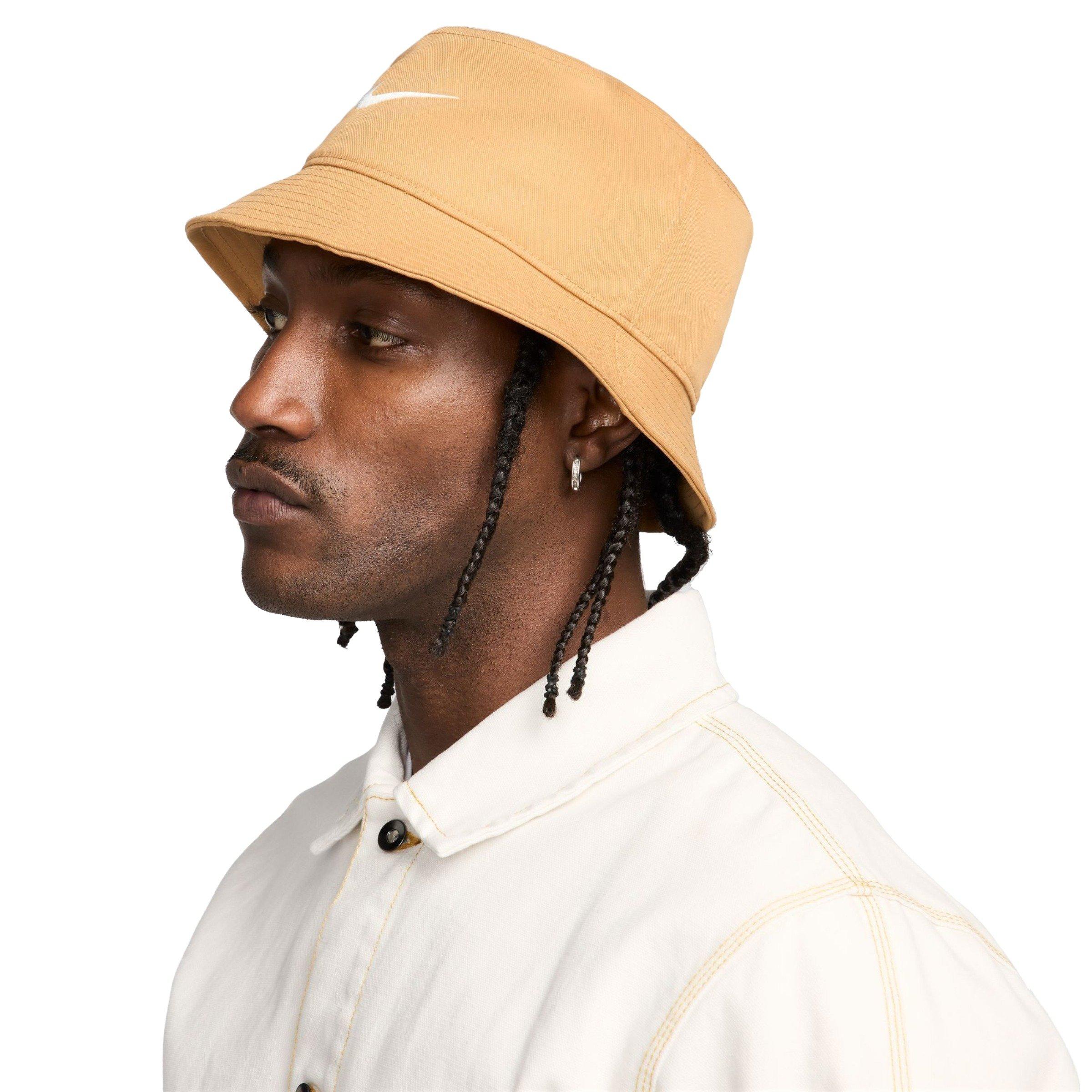 Nike Dri-FIT Apex Swoosh Bucket Hat-Flax - BROWN Thumbnail View 4