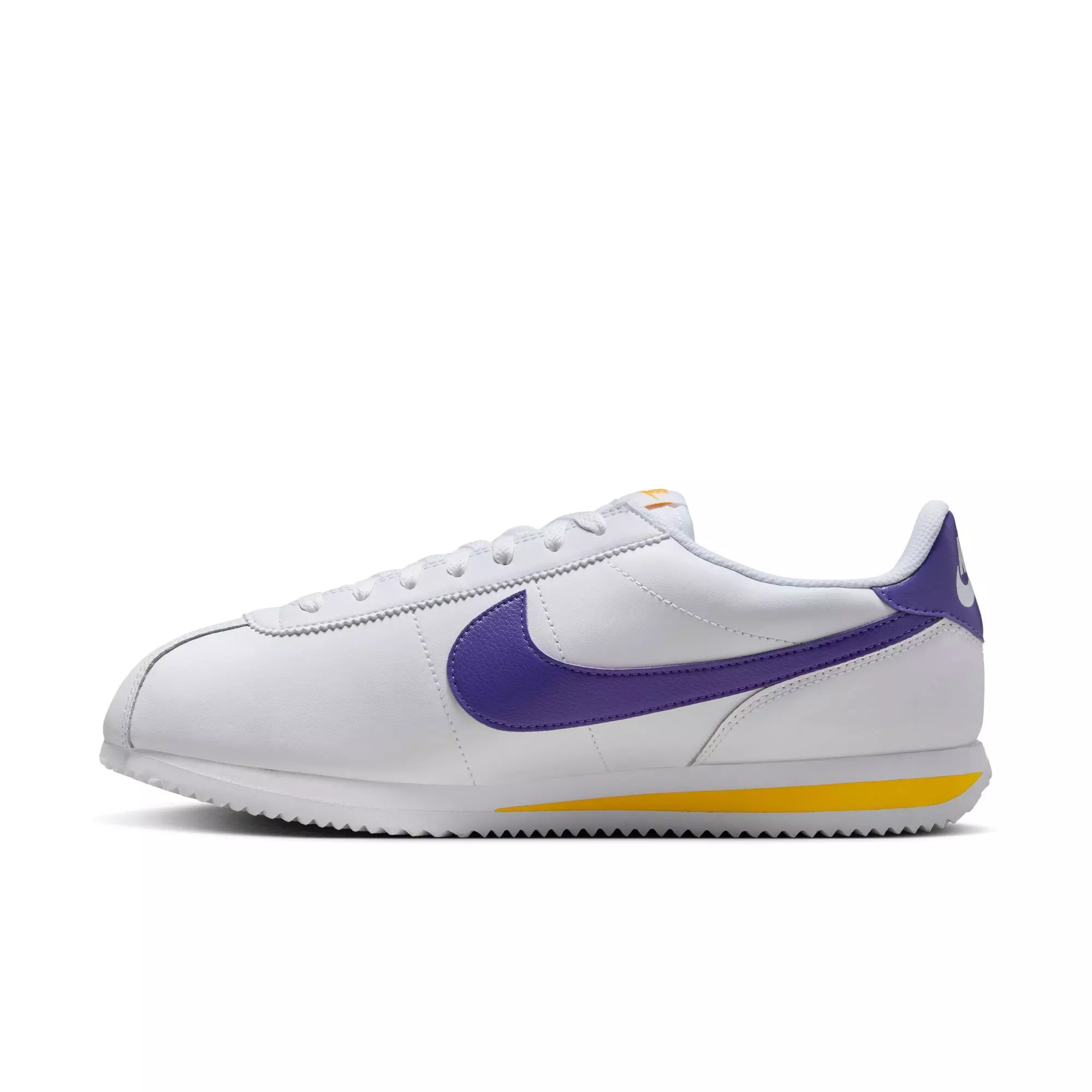 Nike Cortez "White/Varsity Purple/Varsity Maize" Men's Shoe - WHITE/PURPLE