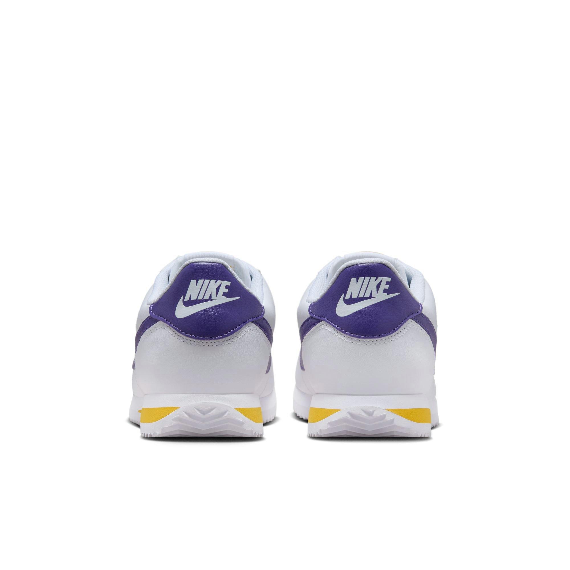 Nike Cortez "White/Varsity Purple/Varsity Maize" Men's Shoe - WHITE/PURPLE Thumbnail View 6