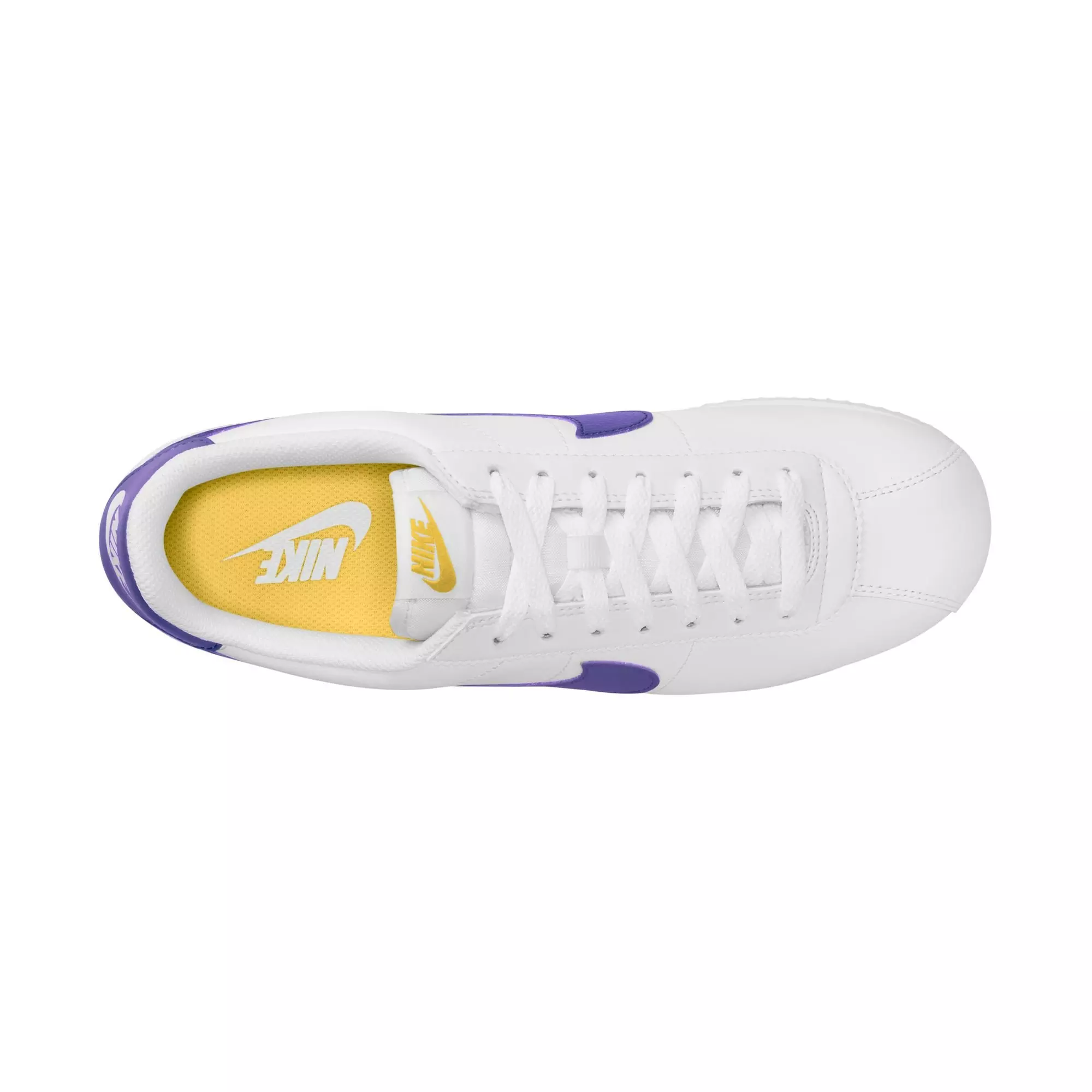 Nike Cortez "White/Varsity Purple/Varsity Maize" Men's Shoe - WHITE/PURPLE