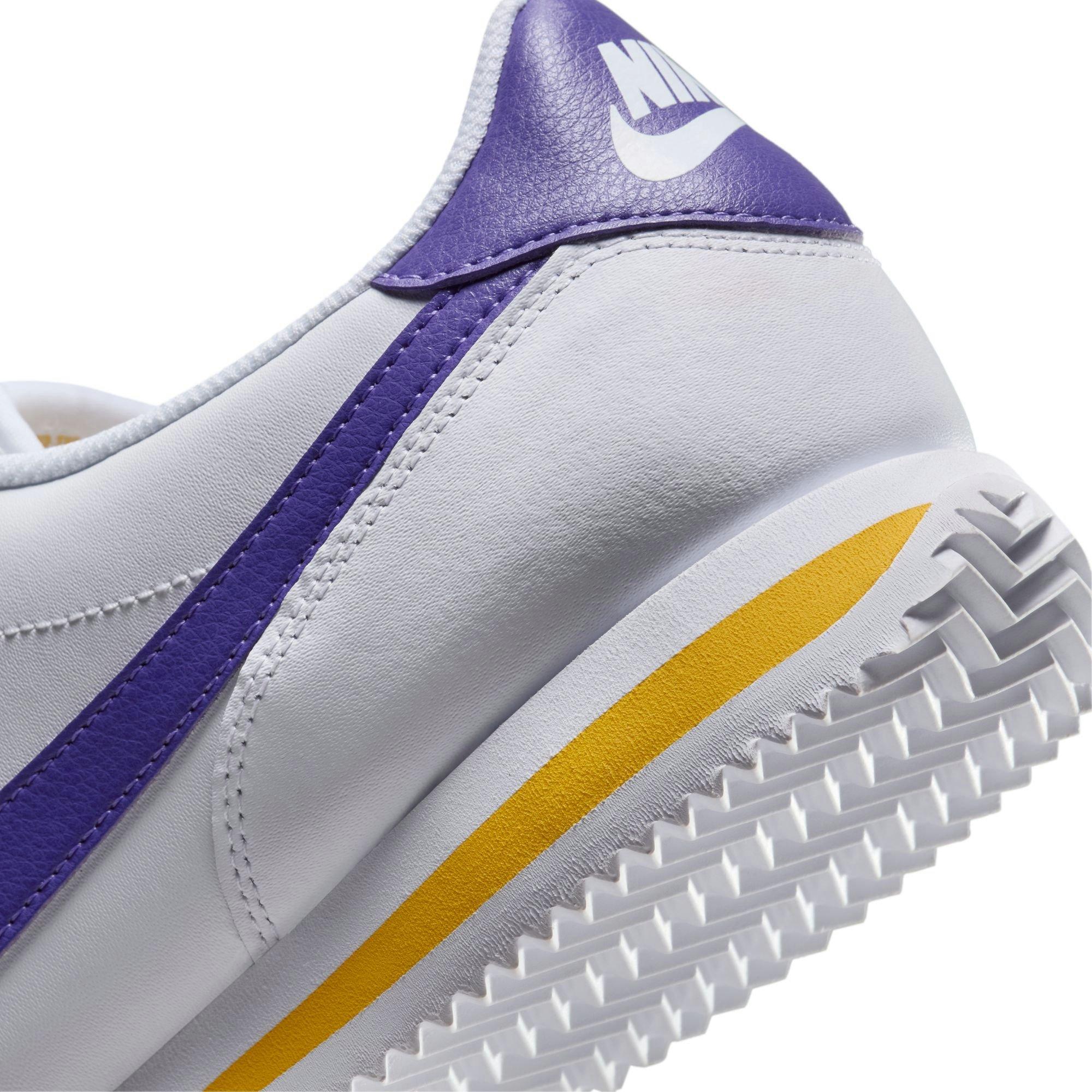 Nike Cortez "White/Varsity Purple/Varsity Maize" Men's Shoe - WHITE/PURPLE Thumbnail View 11