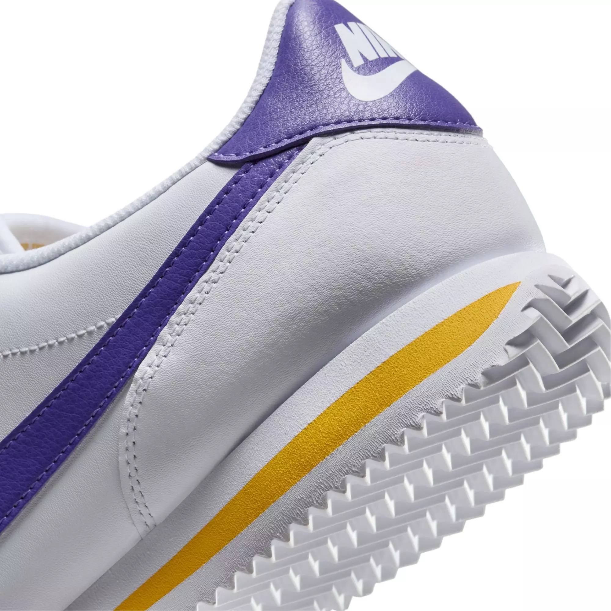 Nike Cortez "White/Varsity Purple/Varsity Maize" Men's Shoe - WHITE/PURPLE