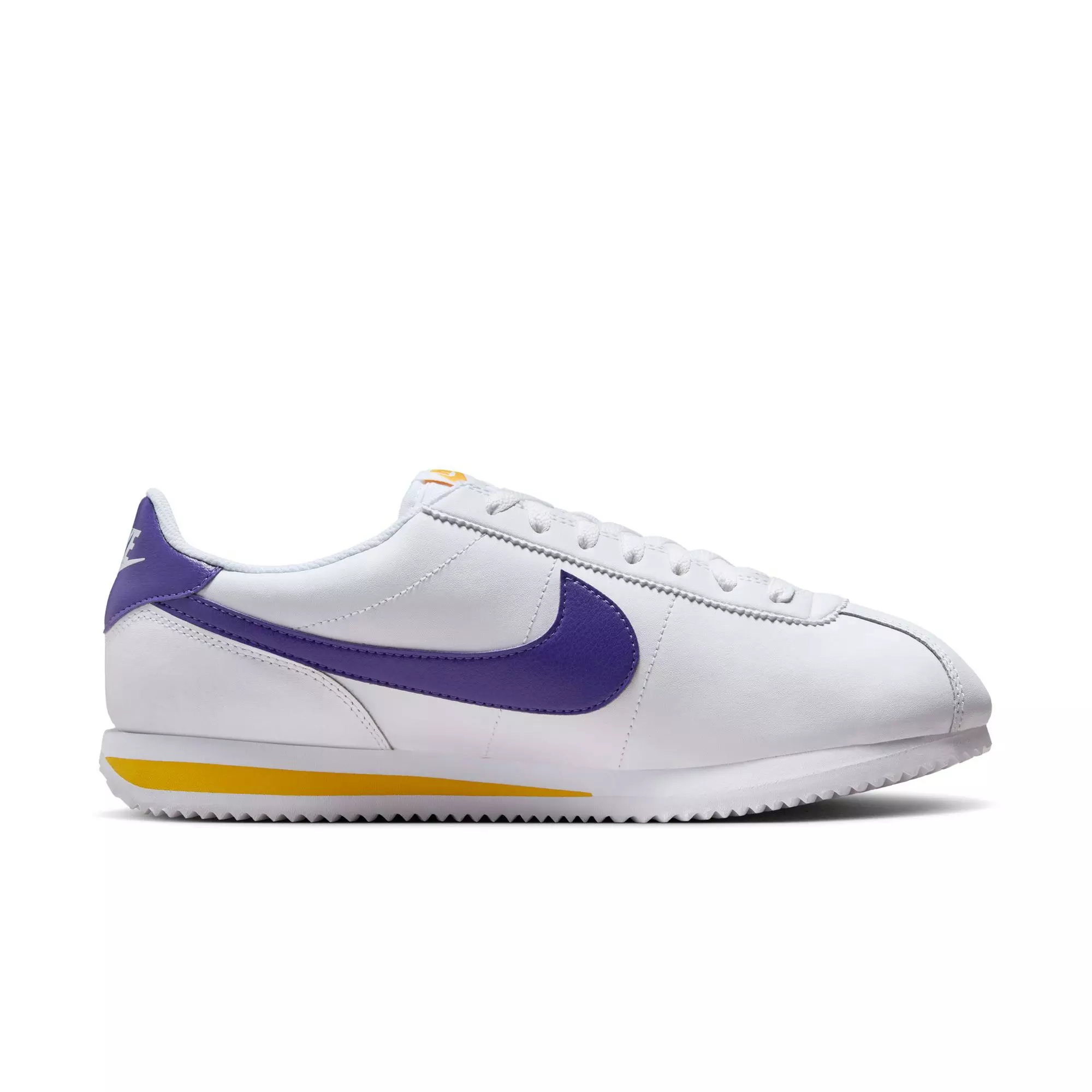 Nike Cortez "White/Varsity Purple/Varsity Maize" Men's Shoe - WHITE/PURPLE