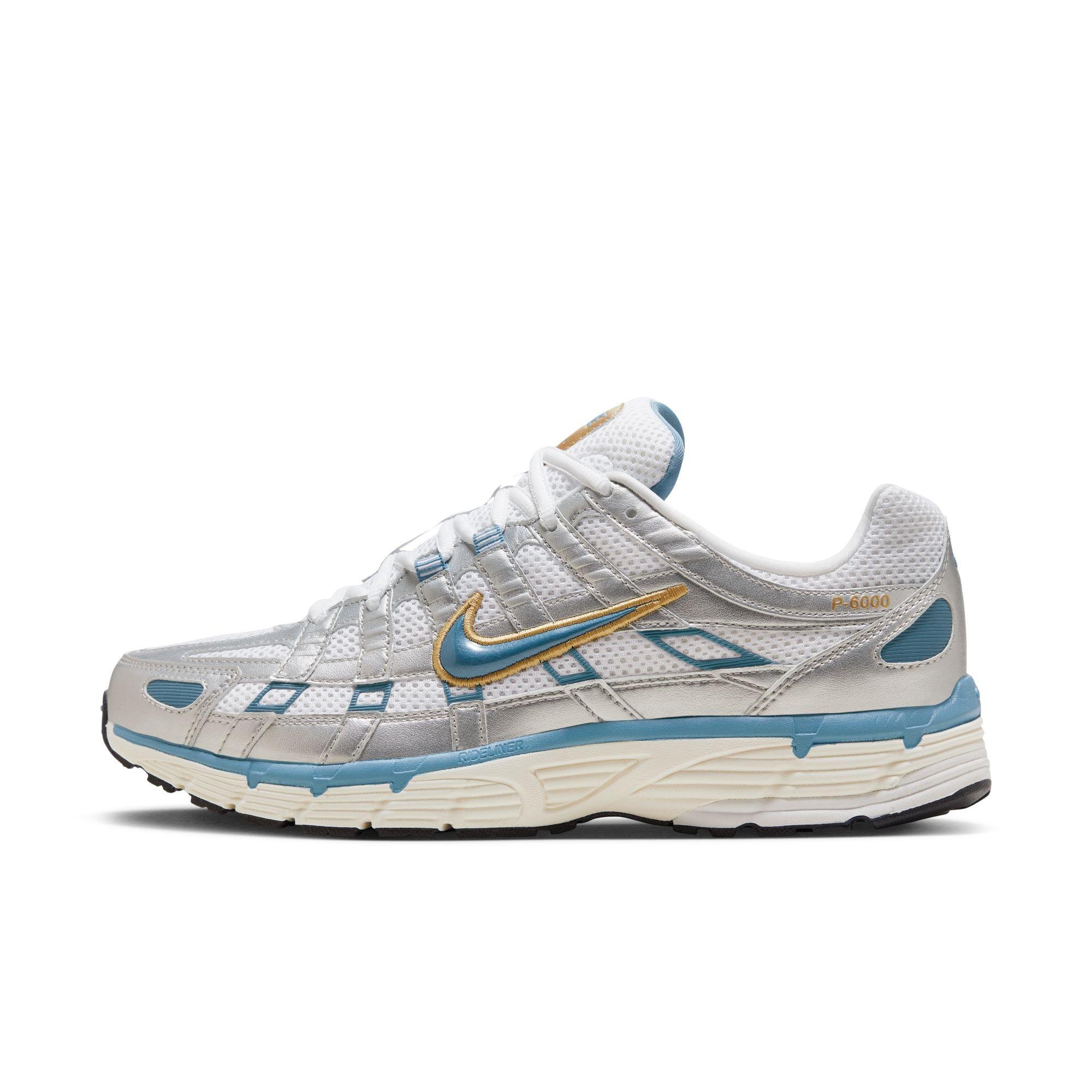 Nike P-6000 "White/Aegean Storm/Metallic Silver" Men's Shoe - WHITE/BLUE/SILVER Thumbnail View 3