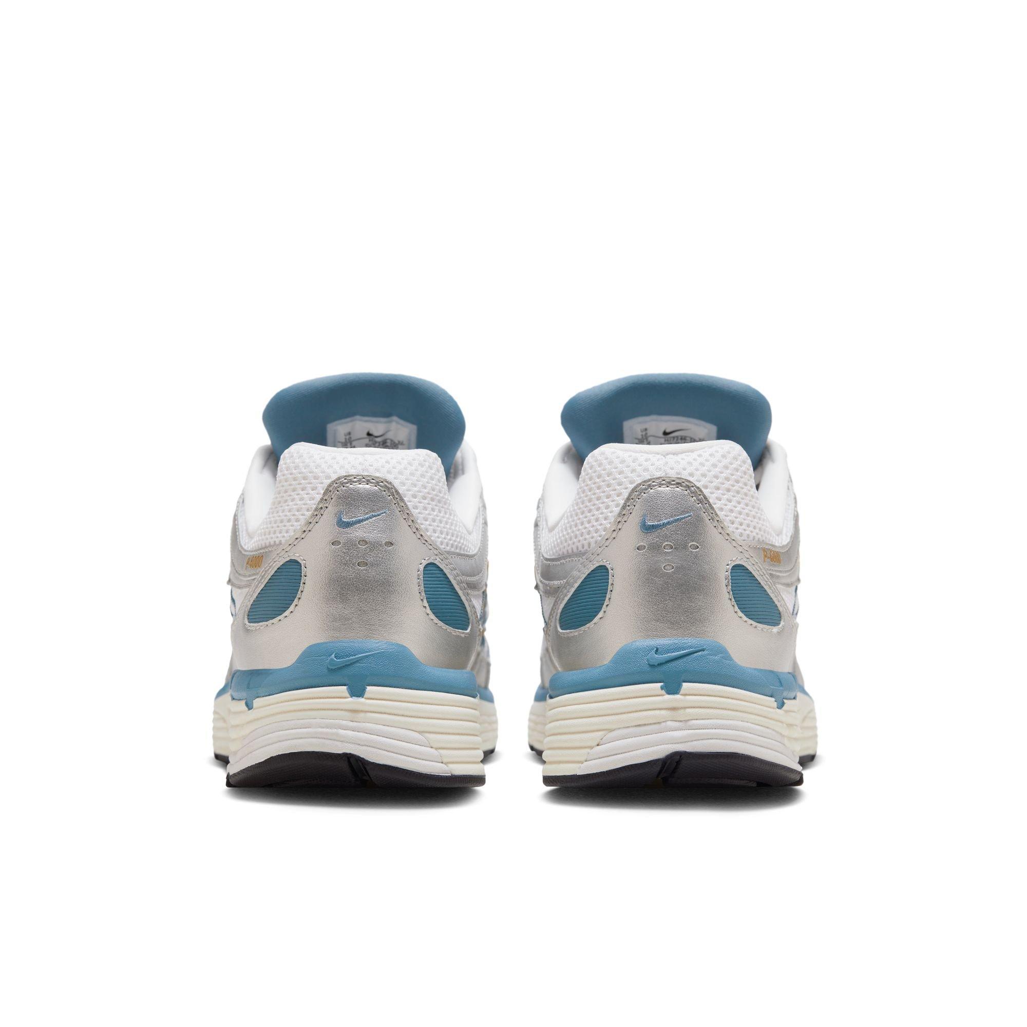 Nike P-6000 "White/Aegean Storm/Metallic Silver" Men's Shoe - WHITE/BLUE/SILVER Thumbnail View 6