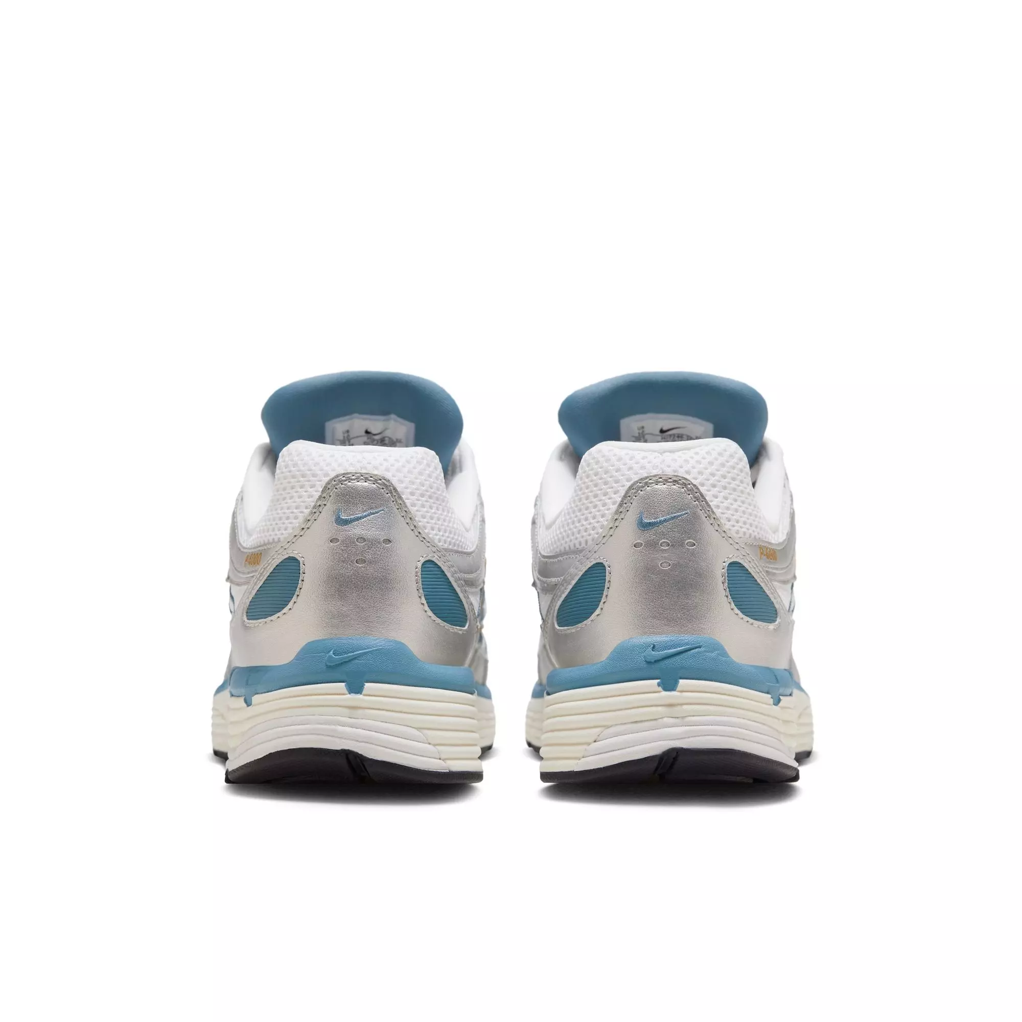 Nike P-6000 "White/Aegean Storm/Metallic Silver" Men's Shoe - WHITE/BLUE/SILVER