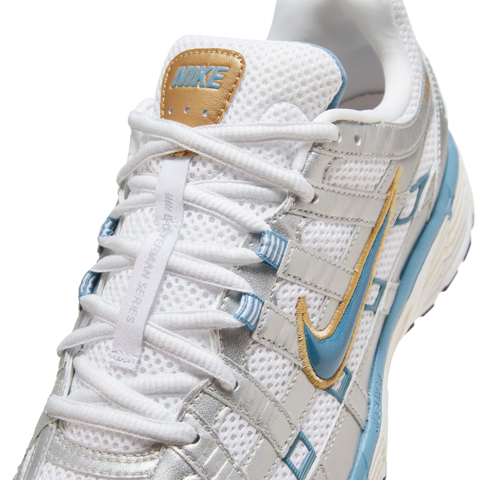 Nike P-6000 "White/Aegean Storm/Metallic Silver" Men's Shoe - WHITE/BLUE/SILVER Thumbnail View 9