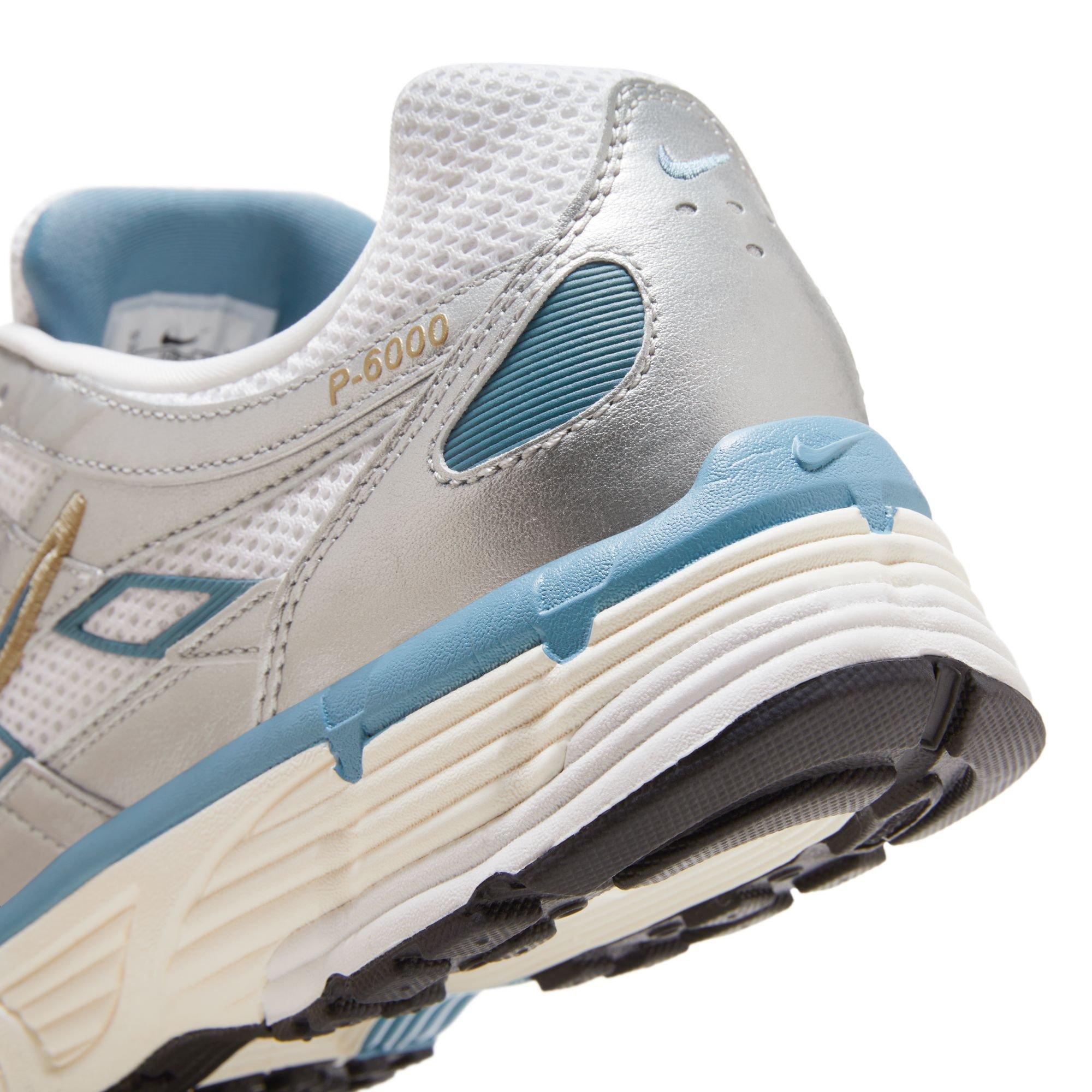 Nike P-6000 "White/Aegean Storm/Metallic Silver" Men's Shoe - WHITE/BLUE/SILVER Thumbnail View 10