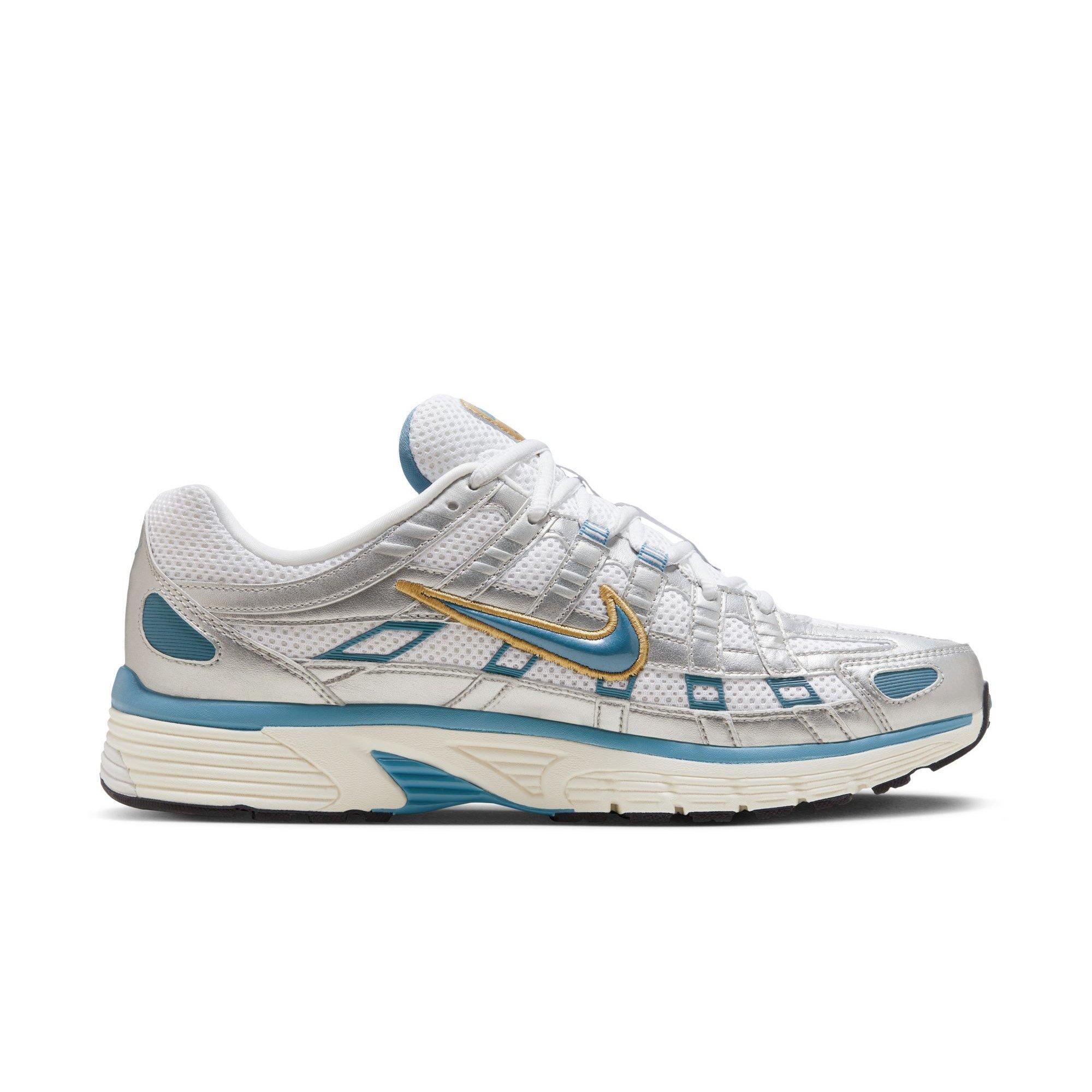 Nike P-6000 "White/Aegean Storm/Metallic Silver" Men's Shoe - WHITE/BLUE/SILVER Thumbnail View 2