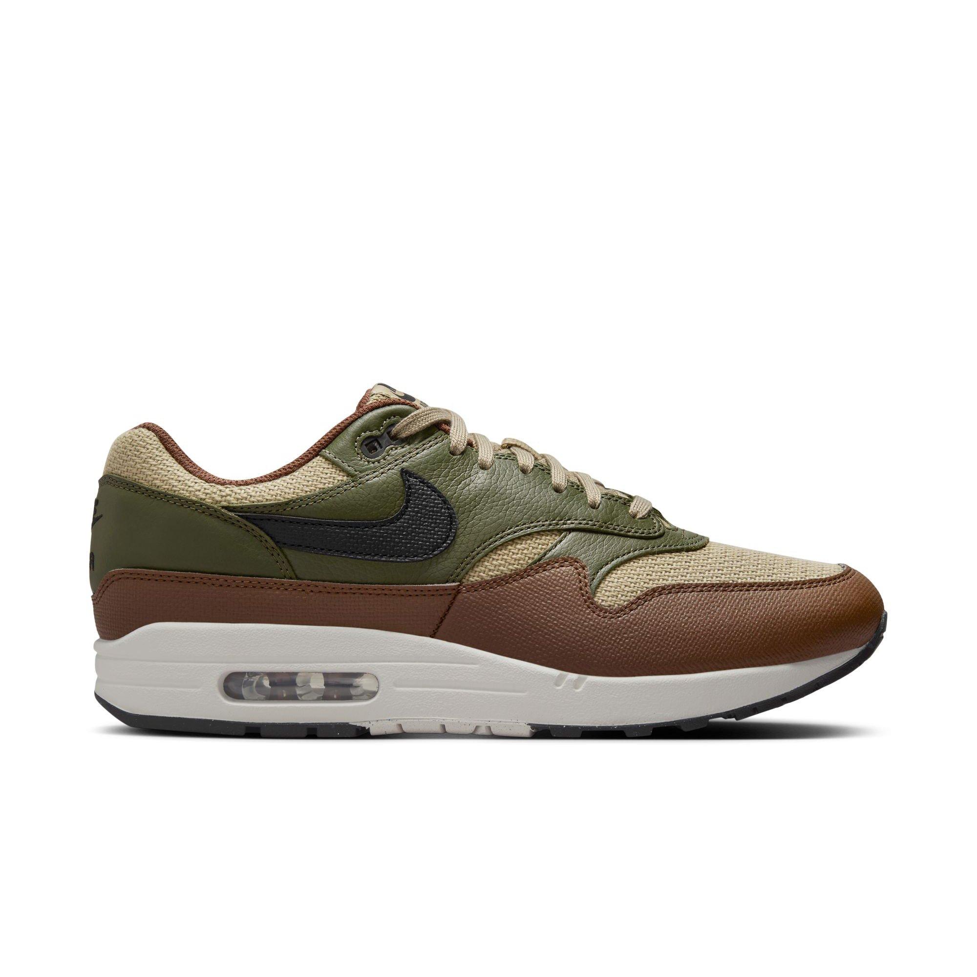 Nike Air Max 1 Essential Premium "Neutral Olive/Black/Cargo Khaki" Men's Shoe - OLIVE/BLACK Thumbnail View 1