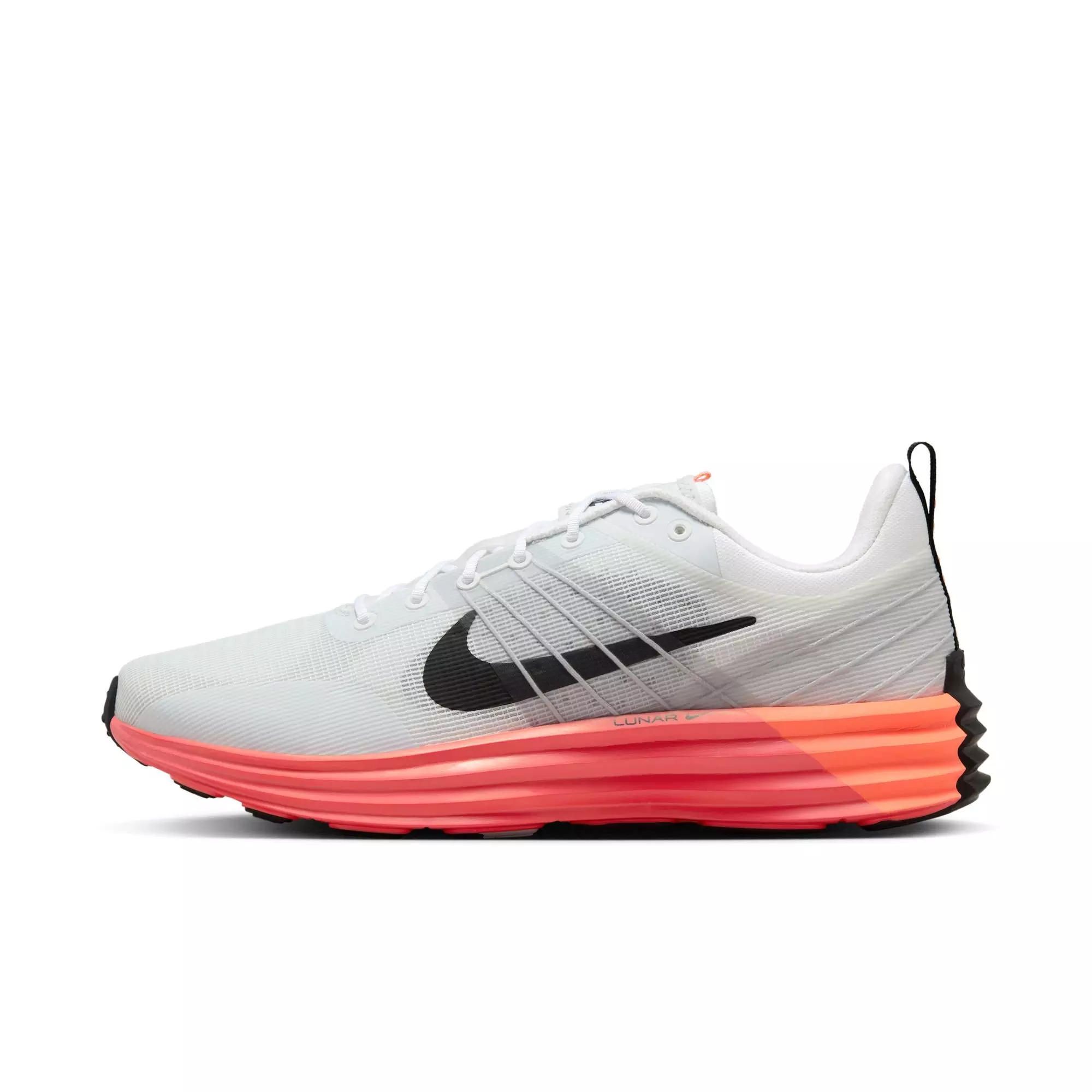 Nike Lunar Roam "White/Black/Bright Crimson/Hot Lava" Men's Shoe - WHITE/SILVER/DK.GREY