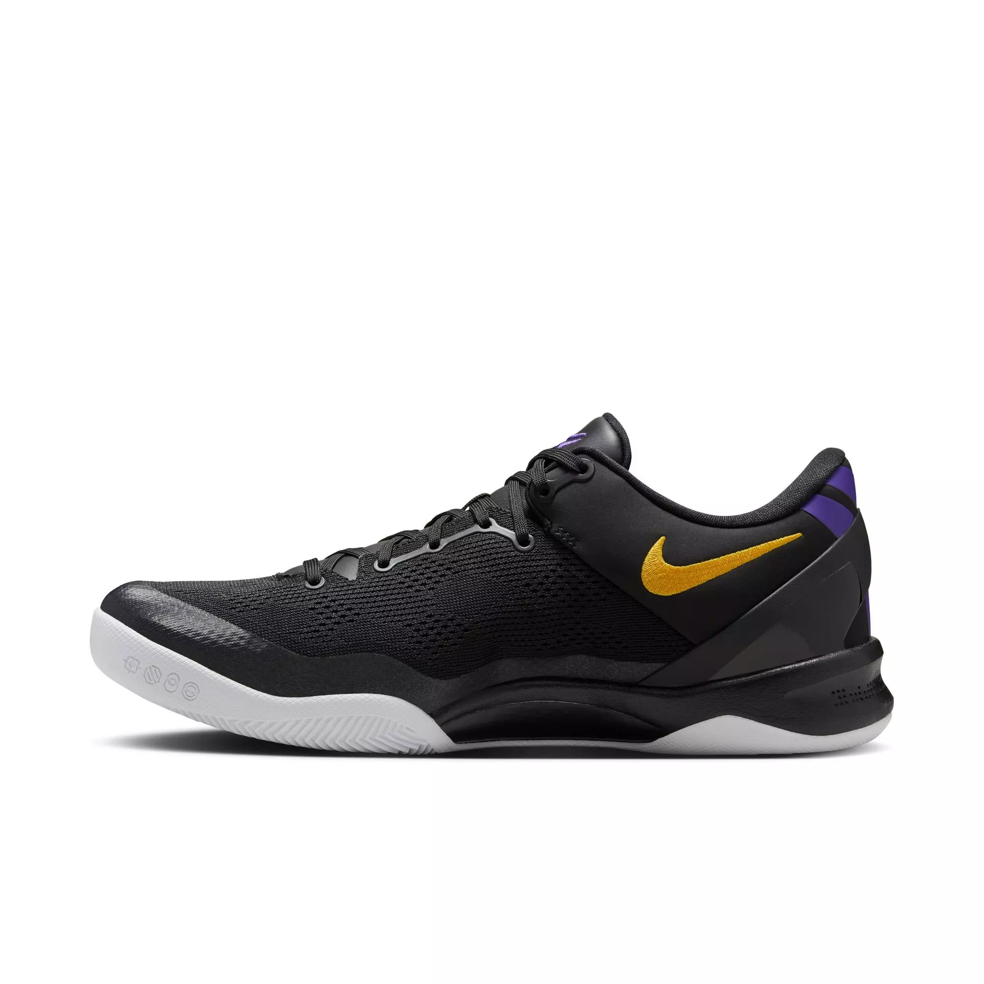 Nike Kobe 8 Protro "Lakers Away" Men's Basketball Shoe - BLACK/UNIVERSITY GOLD/COURT PURPLE