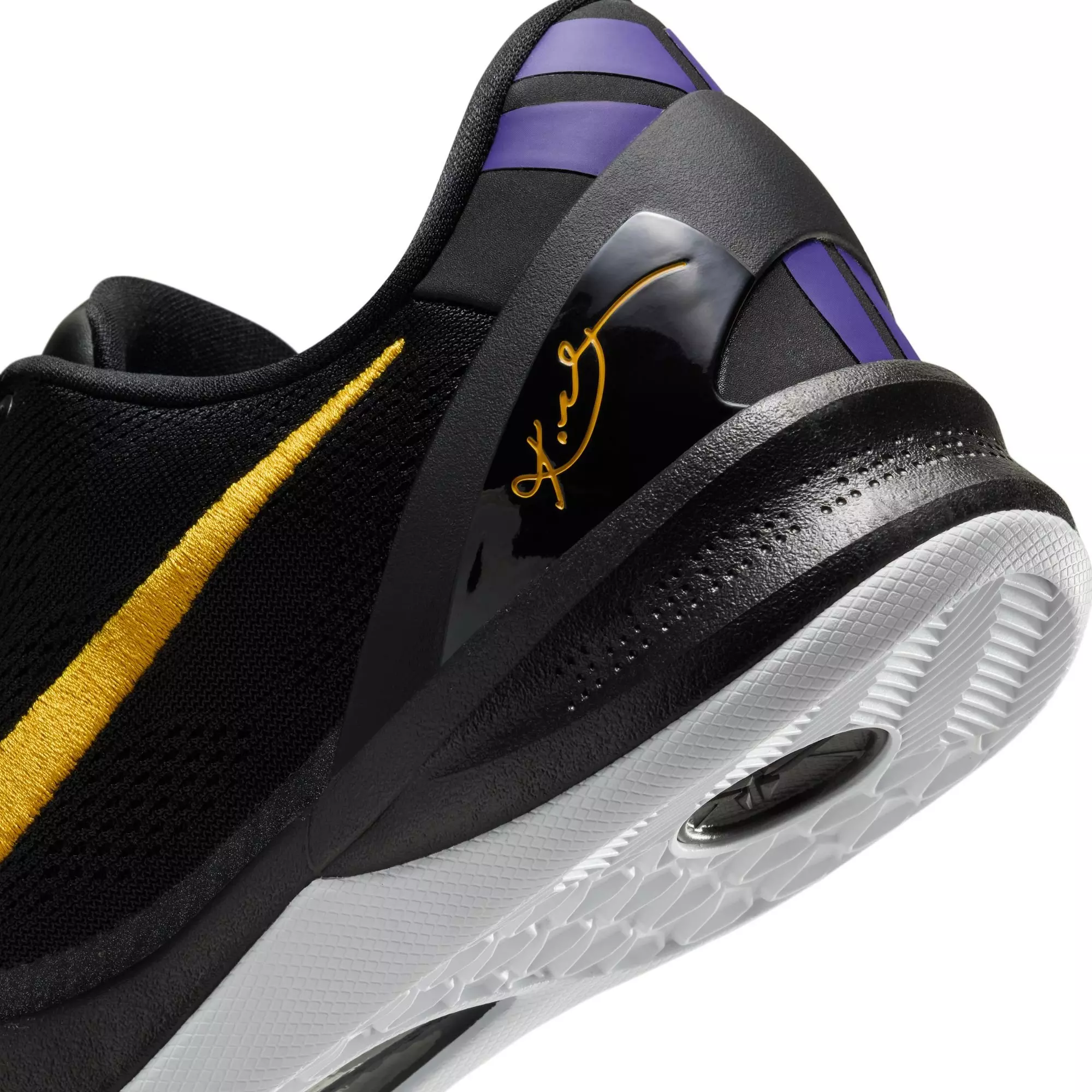 Nike Kobe 8 Protro "Lakers Away" Men's Basketball Shoe - BLACK/UNIVERSITY GOLD/COURT PURPLE