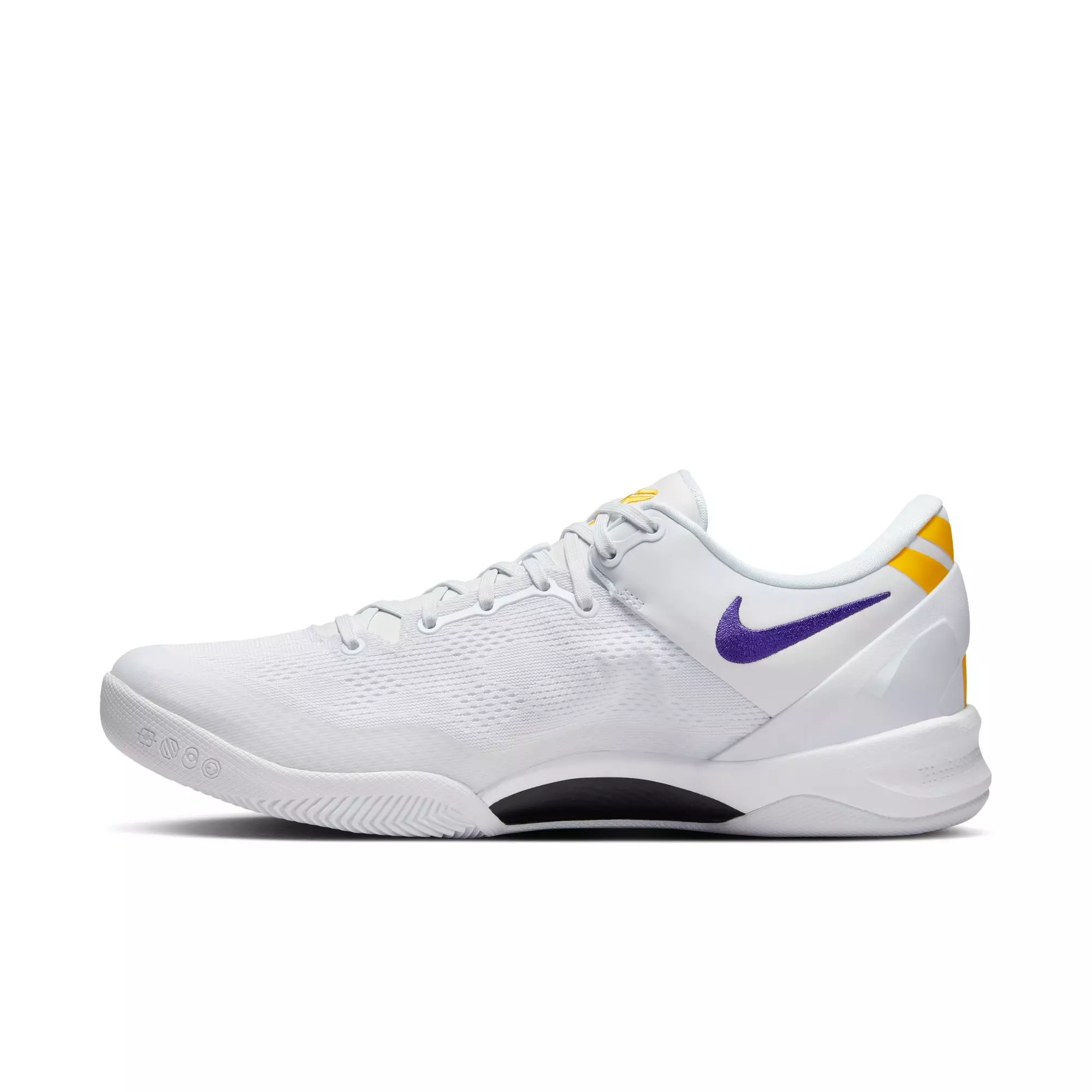 Nike Kobe 8 Protro "Lakers Home" Men's Basketball Shoe - WHITE/COURT PURPLE/UNIVERSITY GOLD