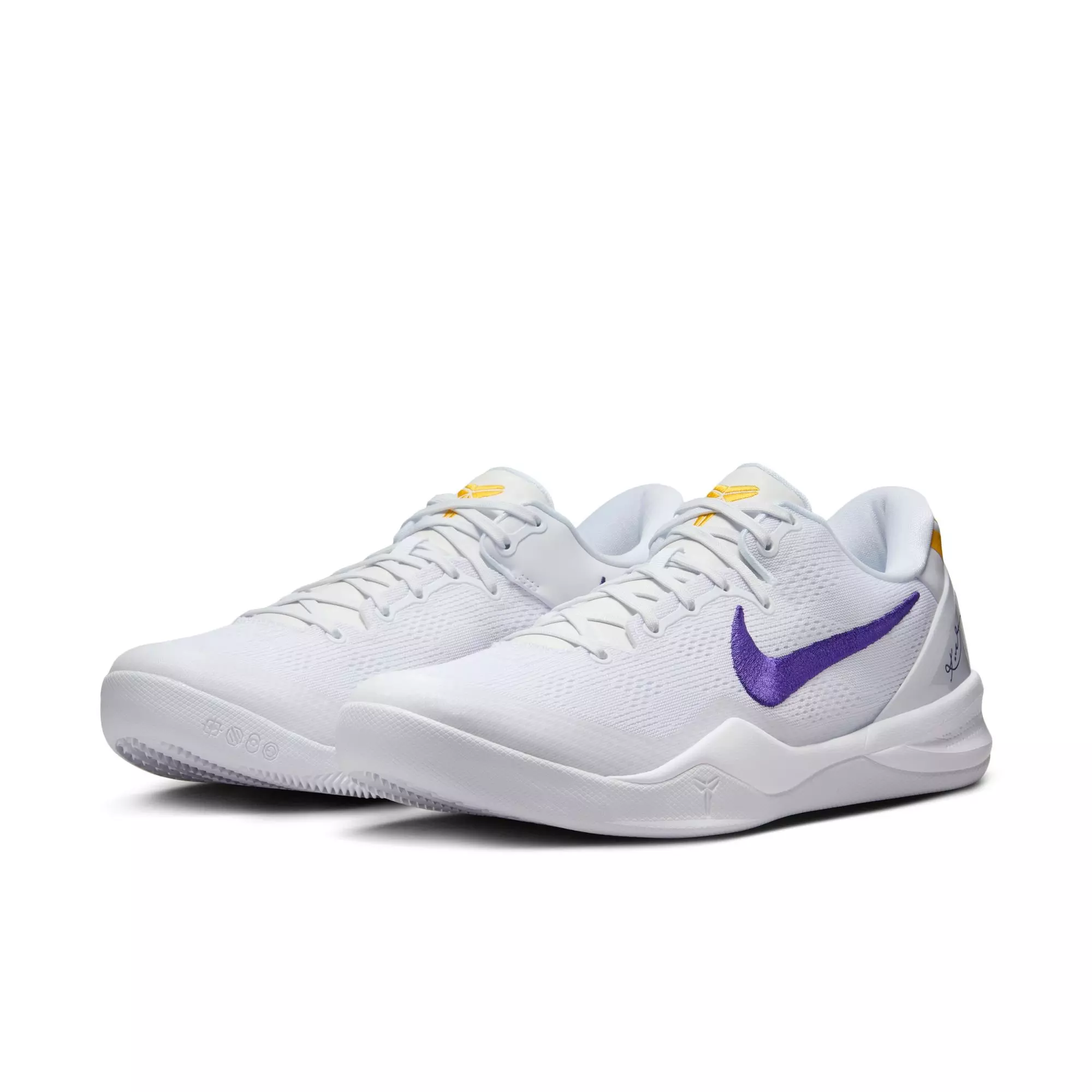 Nike Kobe 8 Protro "Lakers Home" Men's Basketball Shoe - WHITE/COURT PURPLE/UNIVERSITY GOLD