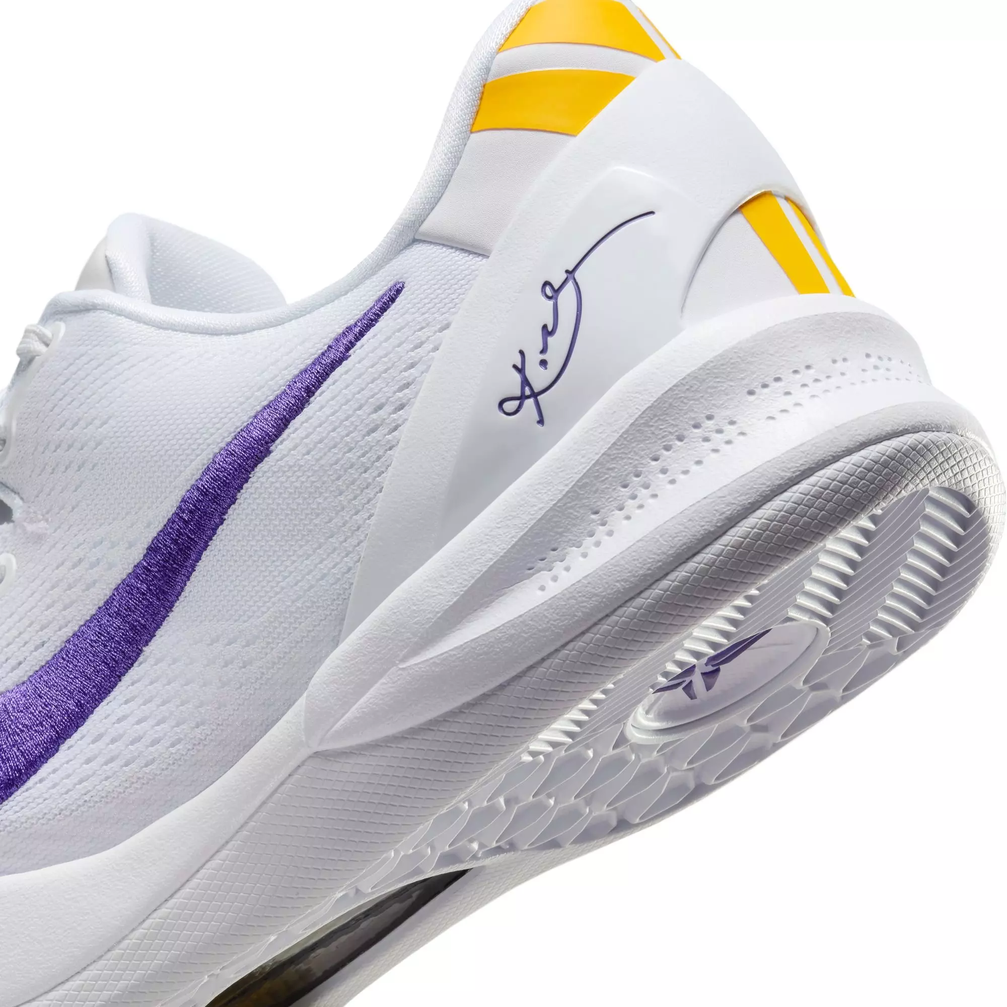 Nike Kobe 8 Protro "Lakers Home" Men's Basketball Shoe - WHITE/COURT PURPLE/UNIVERSITY GOLD