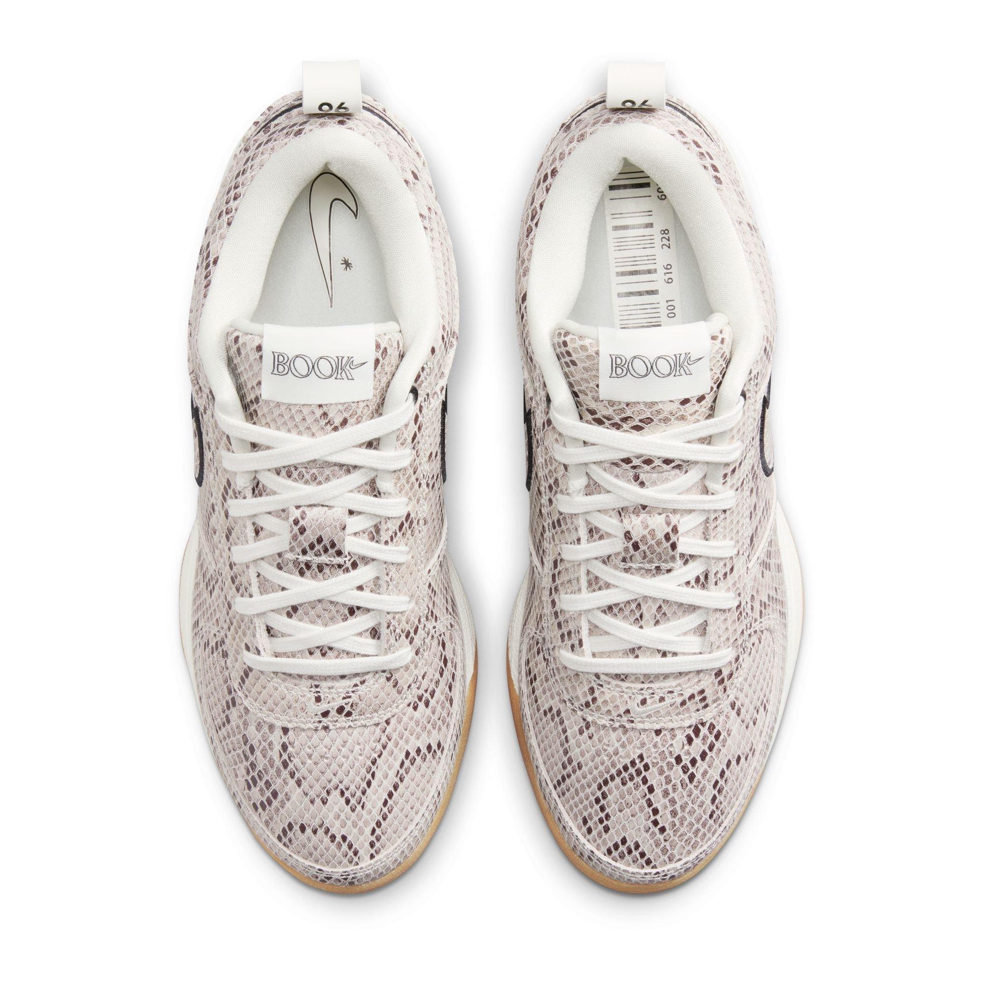 Nike Book 1 Leather "Python" Men's Basketball Shoe - OREWOOD BROWN/BLACK/WHITE Thumbnail View 9