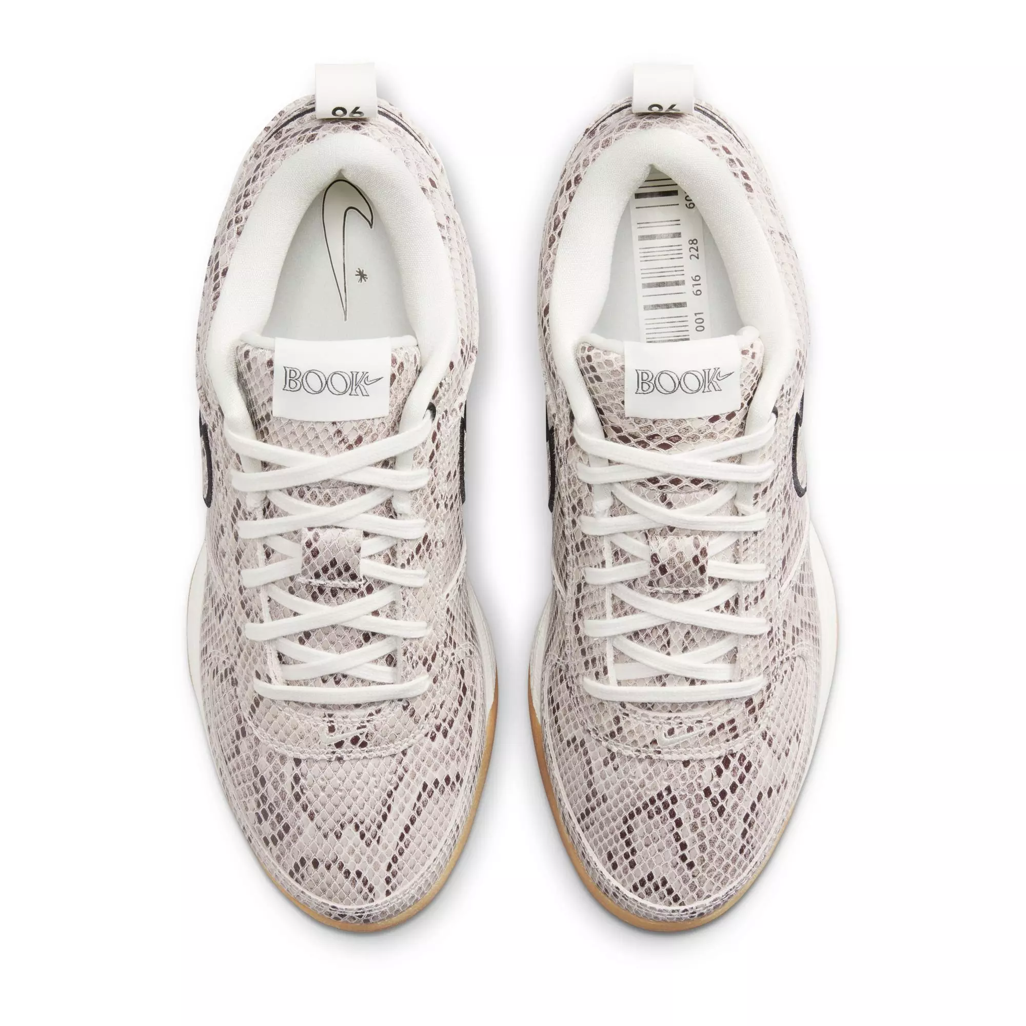 Nike Book 1 Leather "Python" Men's Basketball Shoe - OREWOOD BROWN/BLACK/WHITE