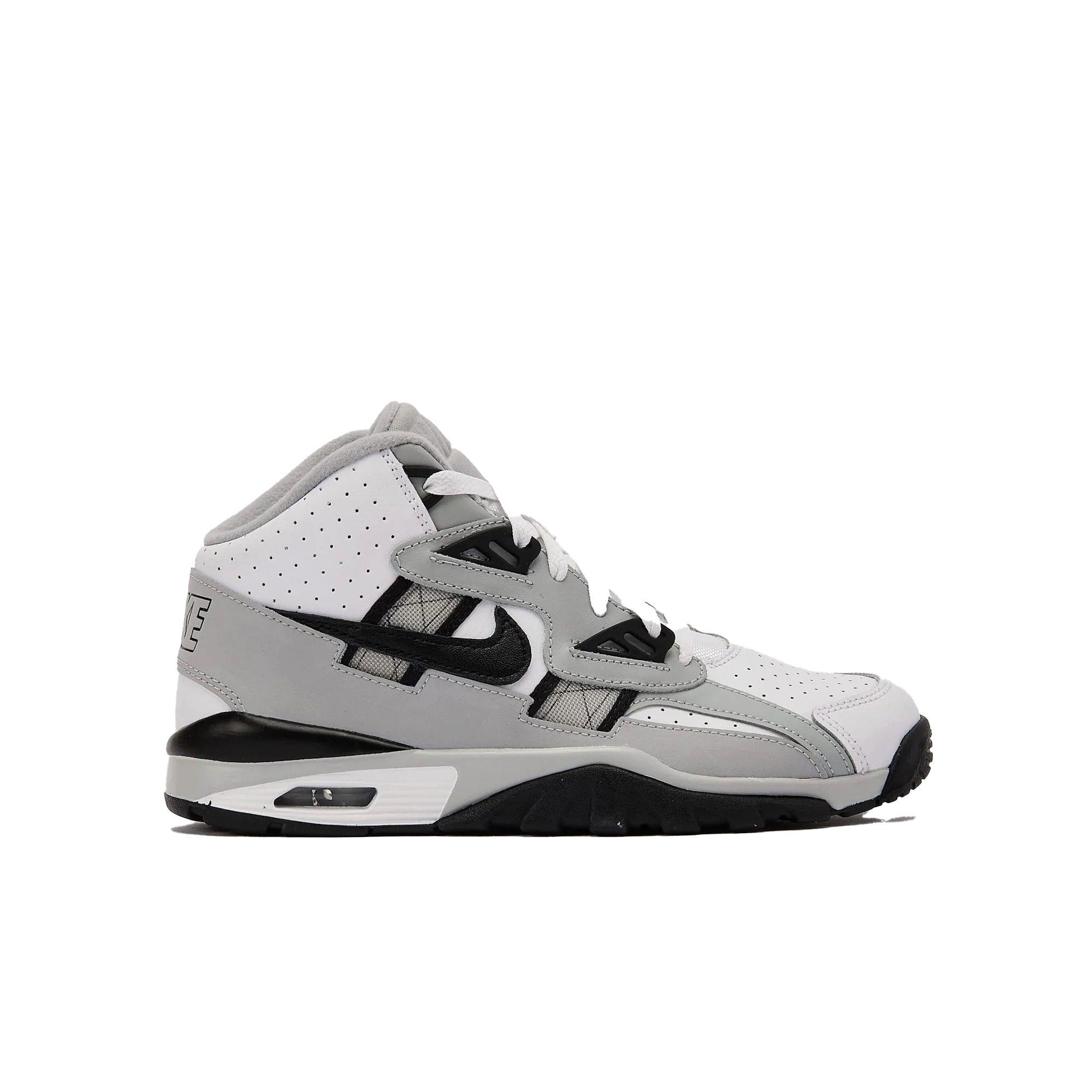 Nike Air Trainer SC "White/Black/Lt Smoke Grey" Grade School Boys' Shoe - BLACK/GREY/WHITE Thumbnail View 1