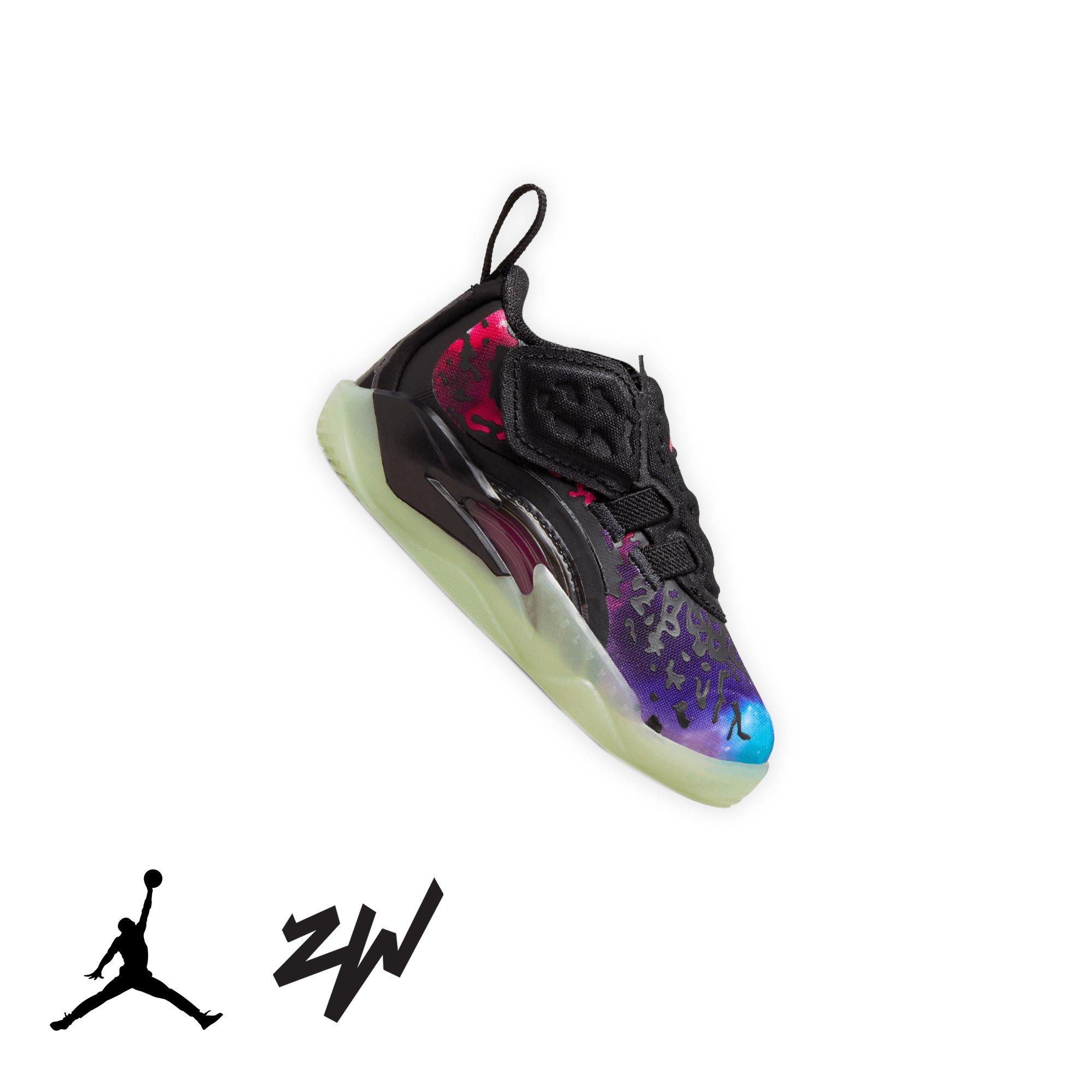 Jordan Zion 3 "Lift Off" Toddler Kids' Basketball Shoe - BLACK/SOLAR RED/VIVID PURPLE