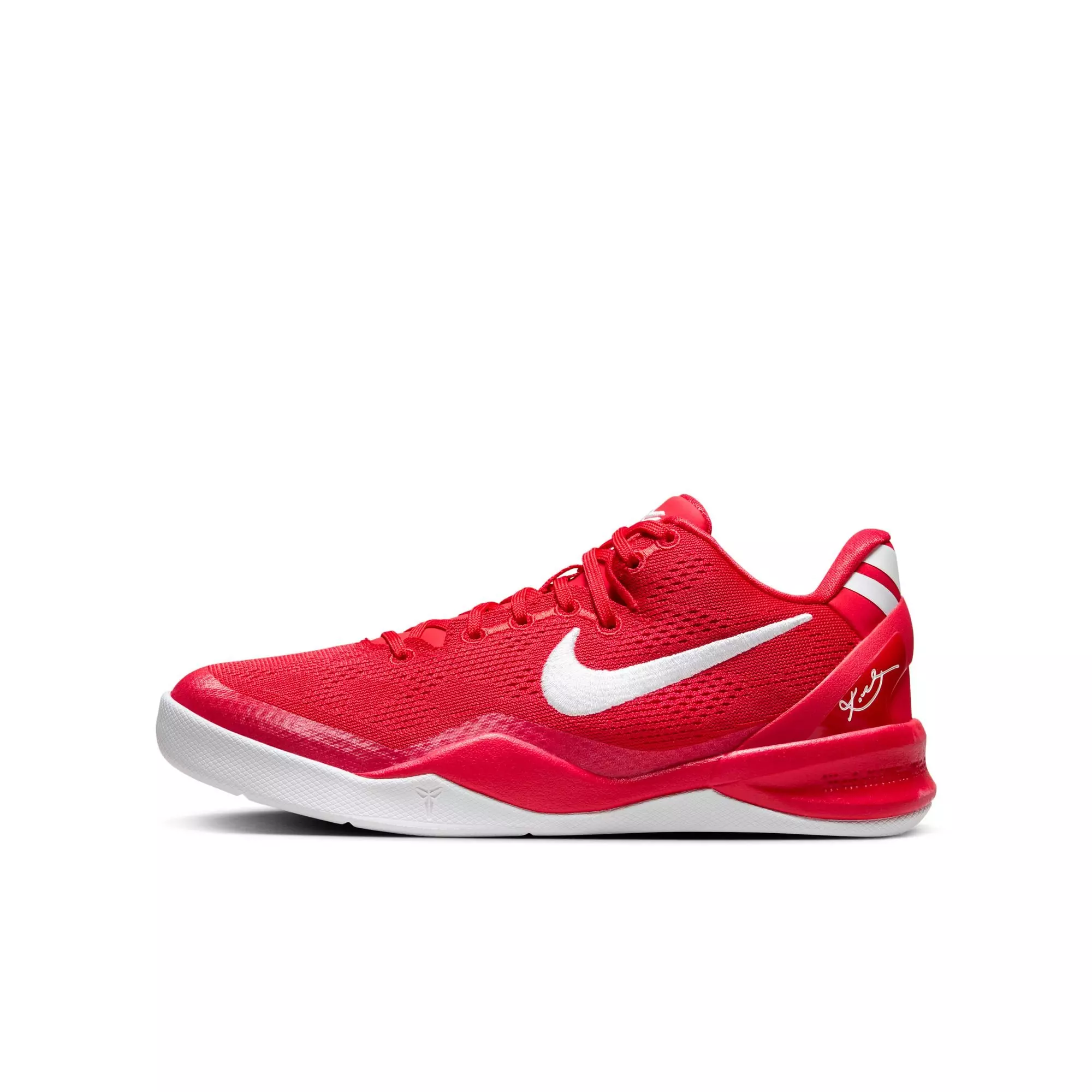 Nike Kobe 8 "University Red" Grade School Kids' Basketball Shoe - UNIVERSITY RED/WHITE