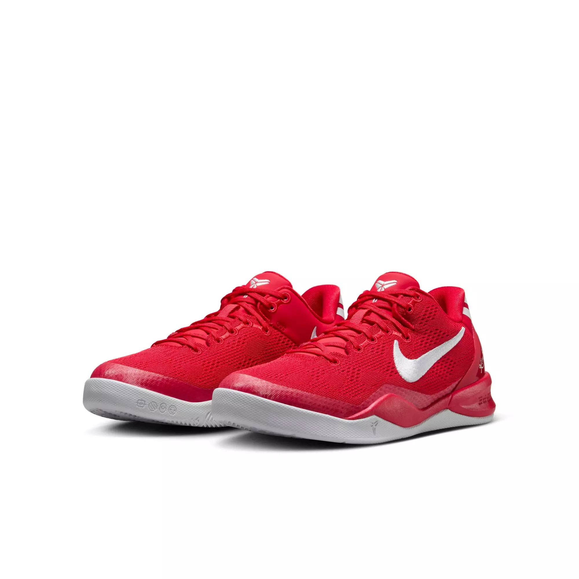 Nike Kobe 8 "University Red" Grade School Kids' Basketball Shoe - UNIVERSITY RED/WHITE