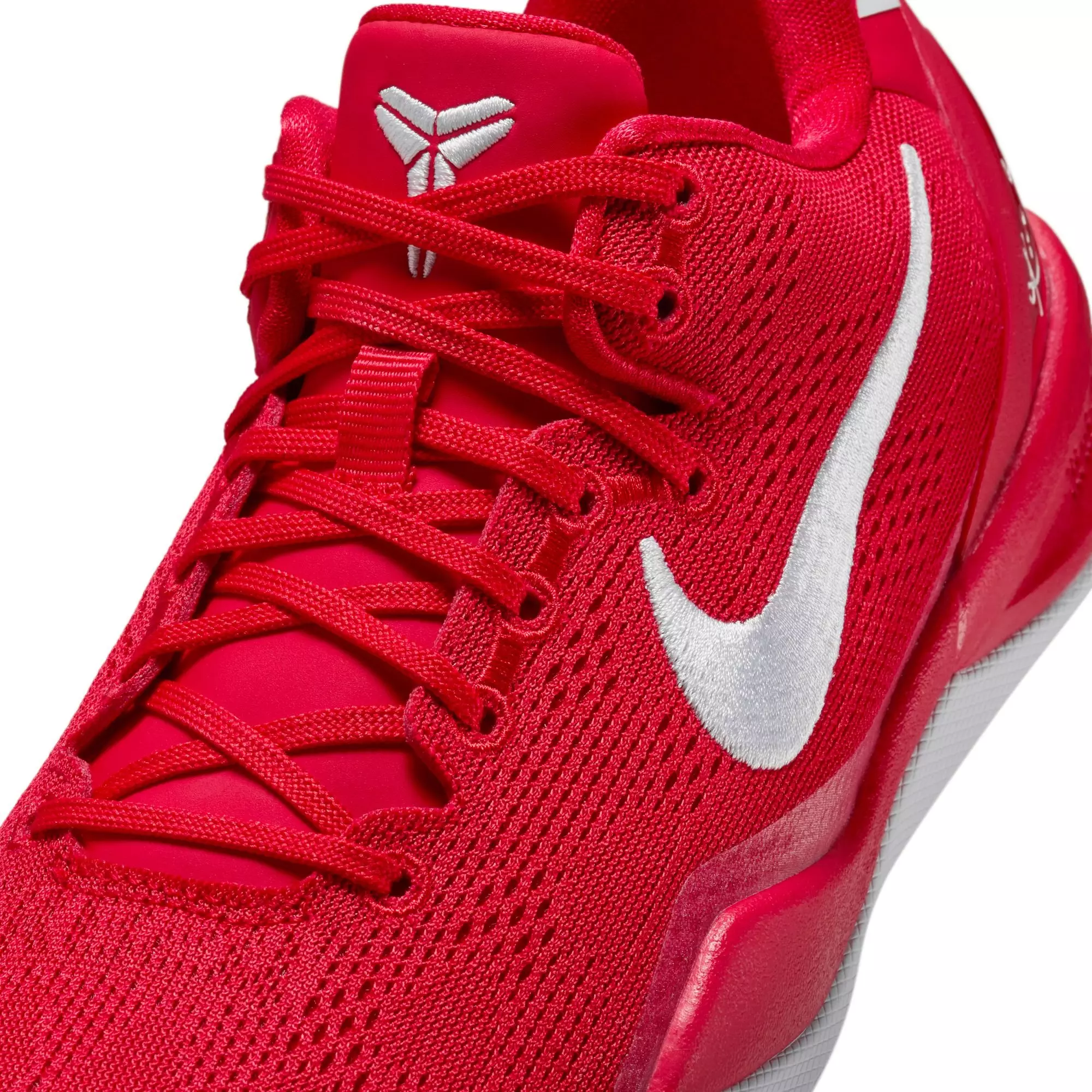 Nike Kobe 8 "University Red" Grade School Kids' Basketball Shoe - UNIVERSITY RED/WHITE