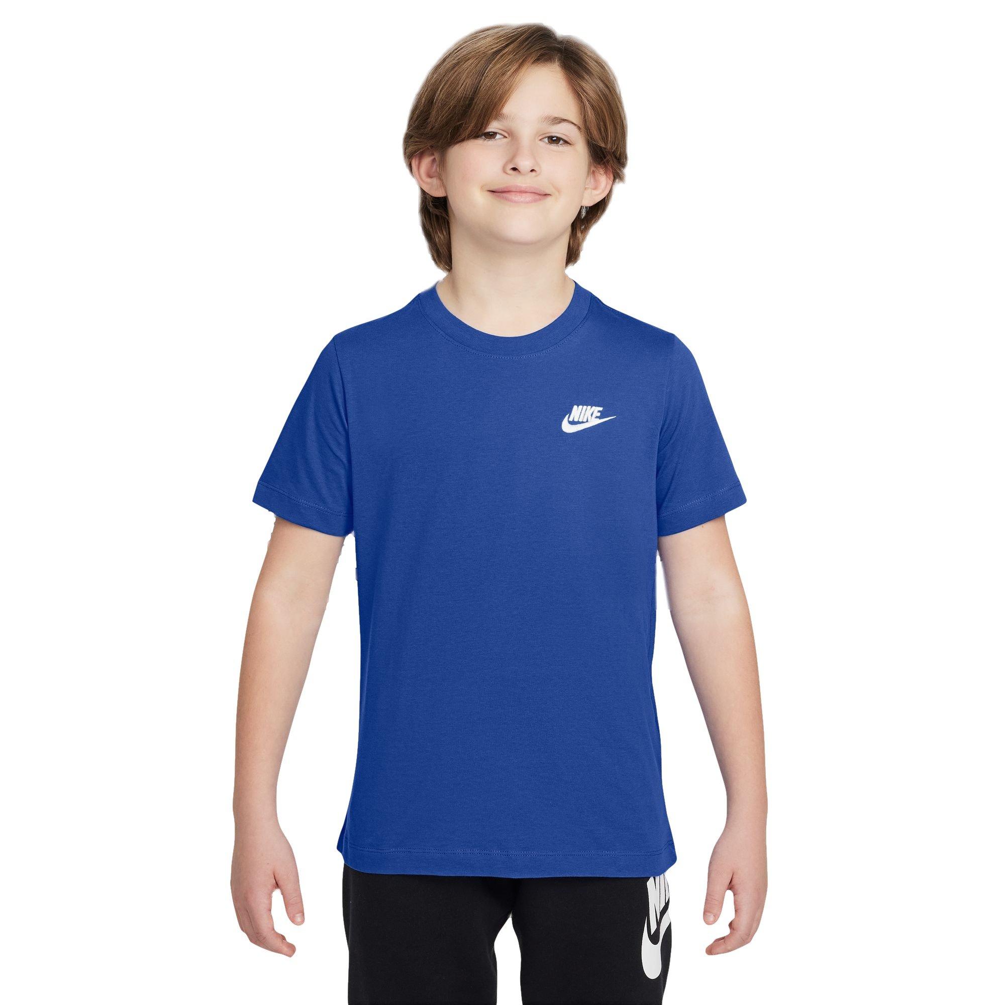 Nike Big Boys' Sportswear Futura Tee - Blue - ROYAL Thumbnail View 1