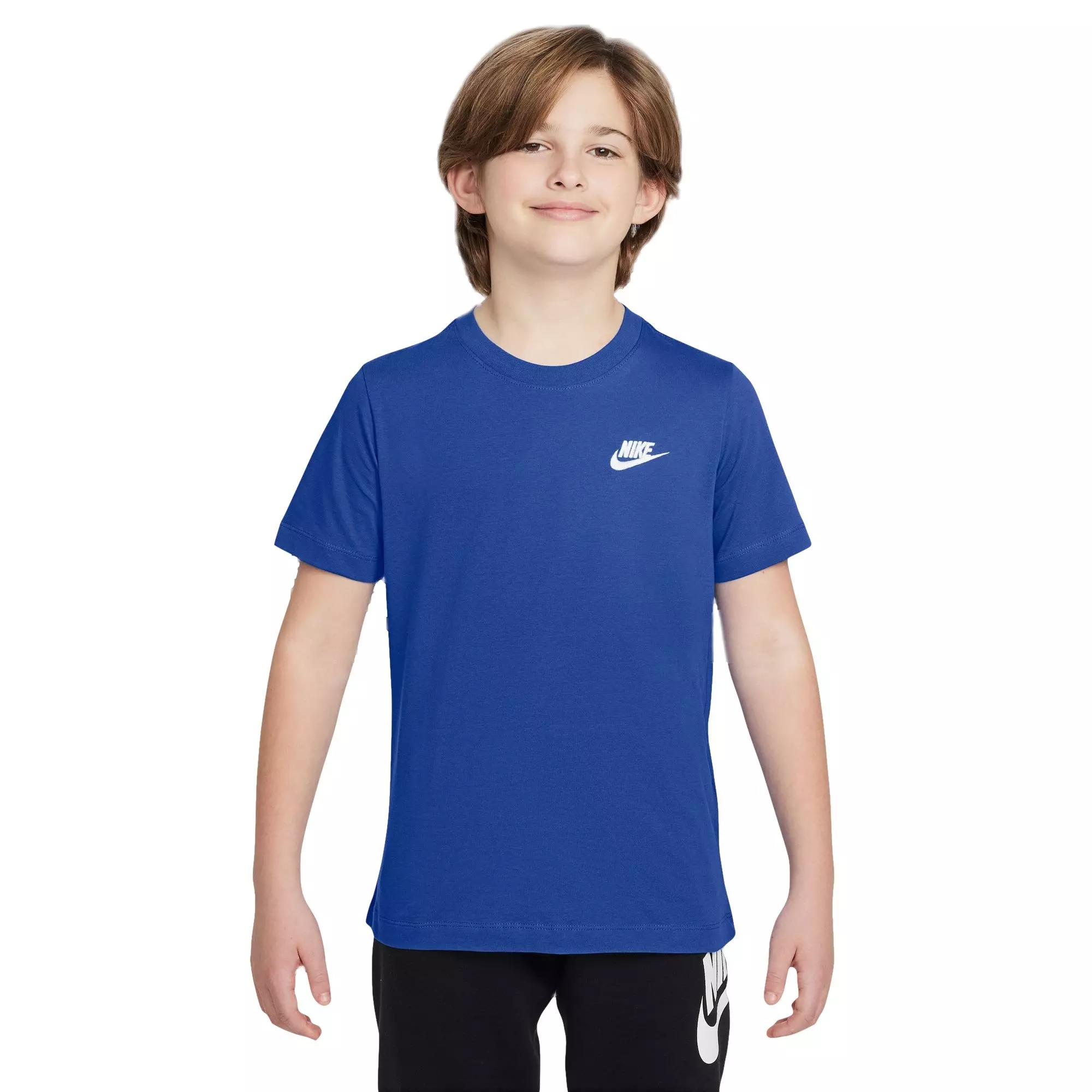 Nike Big Boys' Sportswear Futura Tee - Blue - ROYAL