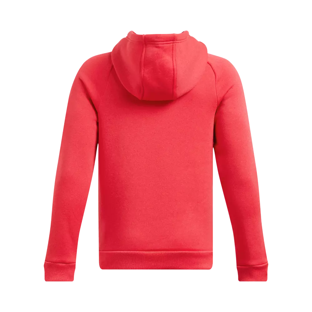 Under Armour Big Boys' Armour Fleece Pullover Hoodie - RED/BLACK
