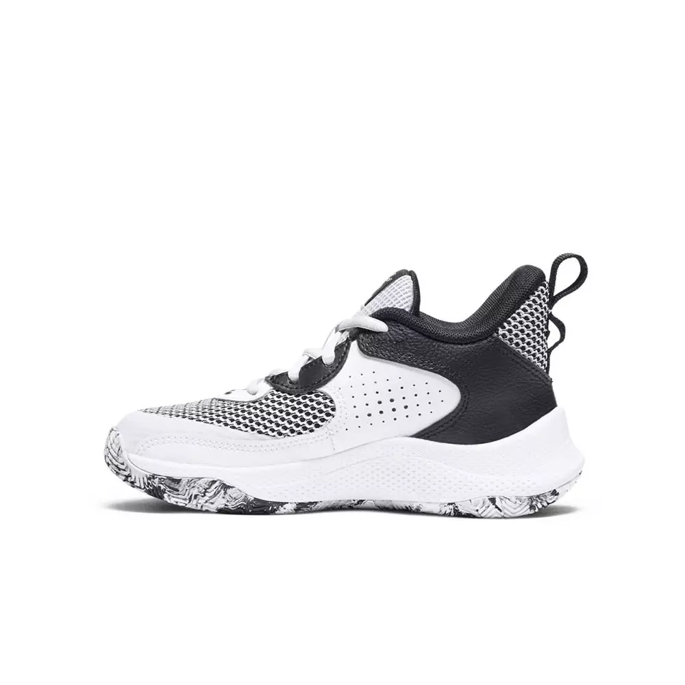 Under Armour Curry 3Z "White/Black/Grey" Preschool Boys' Basketball Shoe - WHITE/BLACK/GREY