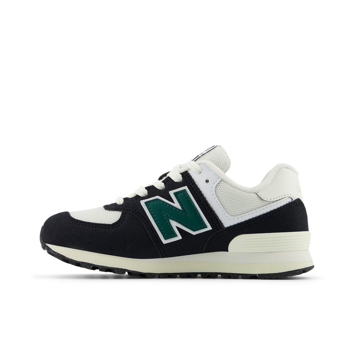 New Balance 574 Preschool Boys' "Black/Green" Shoe
