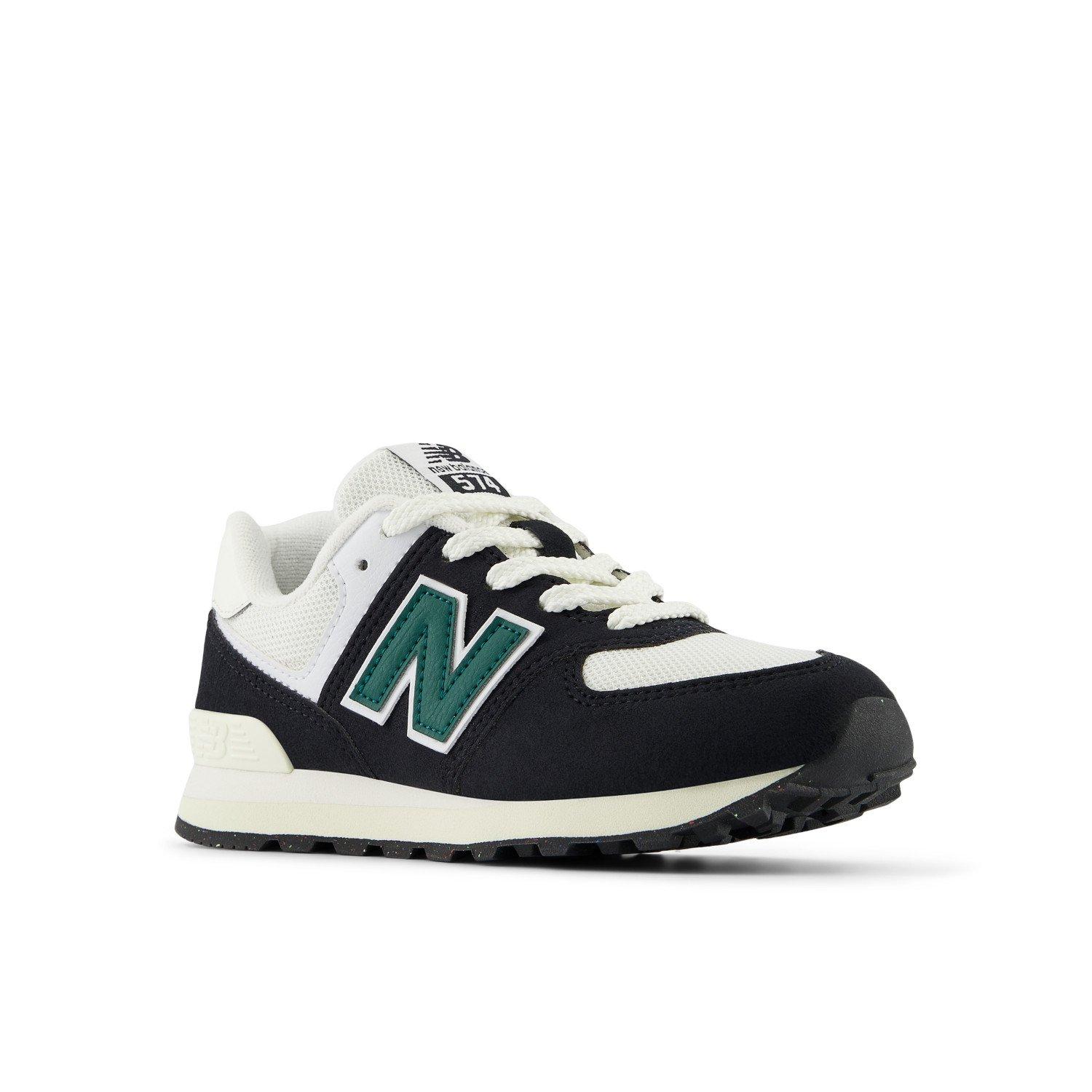New Balance 574 Preschool Boys' "Black/Green" Shoe