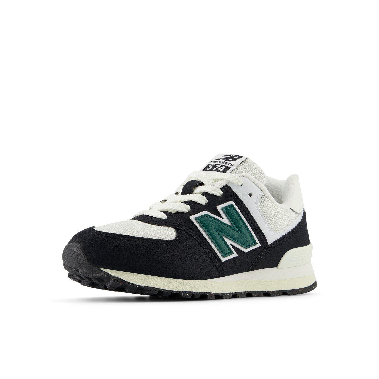 New Balance 574 Preschool Boys' "Black/Green" Shoe