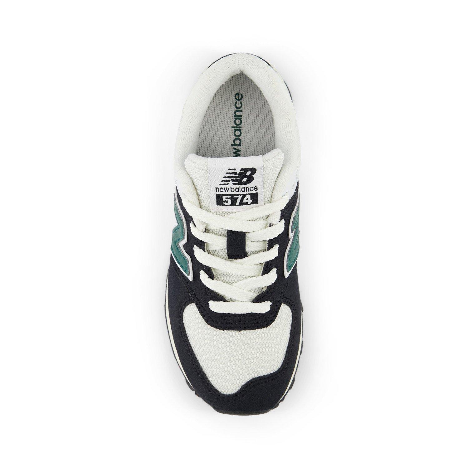 New Balance 574 Preschool Boys' "Black/Green" Shoe