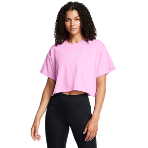 Under Armour Women's Varsity Mix Heavyweight Crop Tee