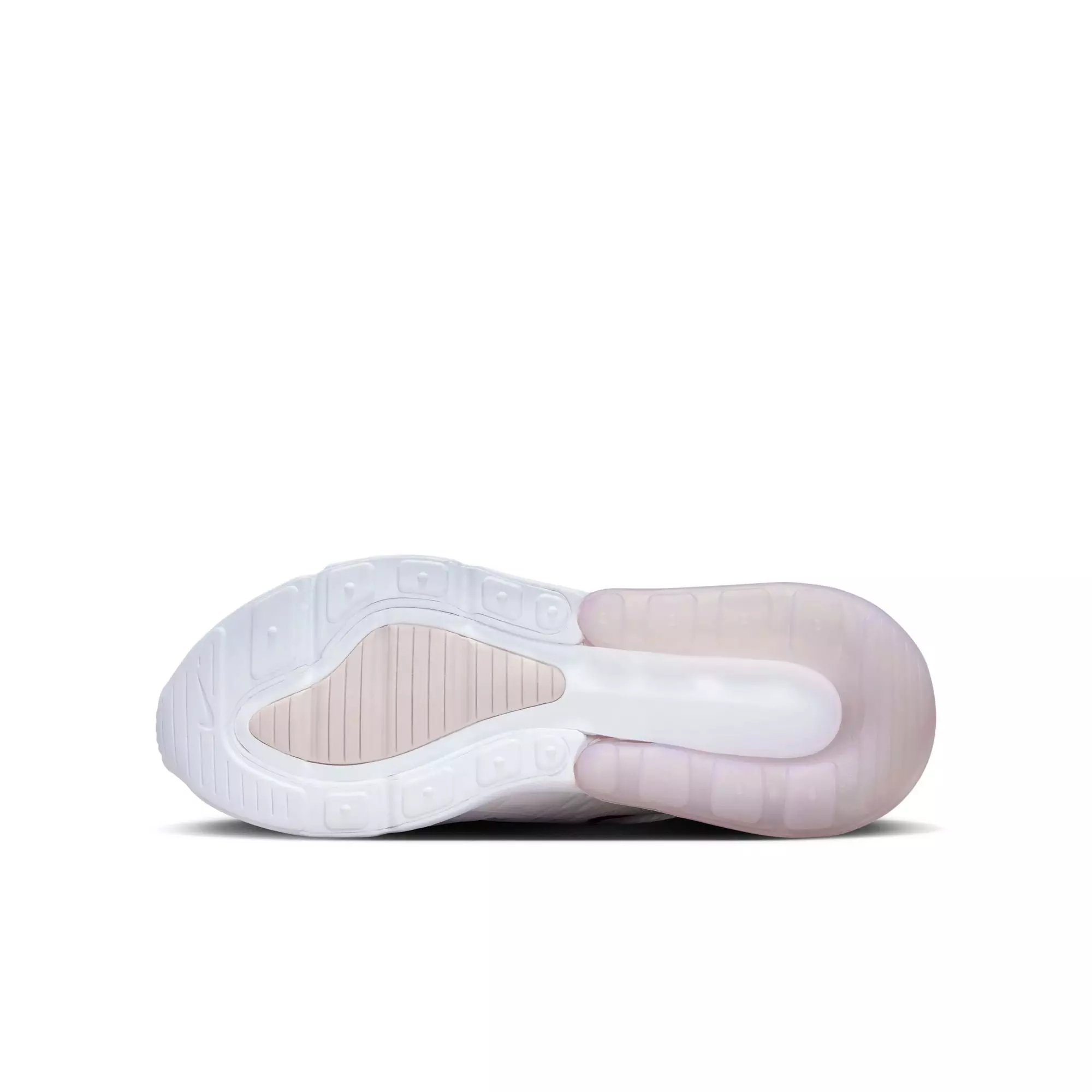 Nike Air Max 270 "White/Burgundy Crush/Platinum Violet" Grade School Girls' Shoe - WHITE/RED