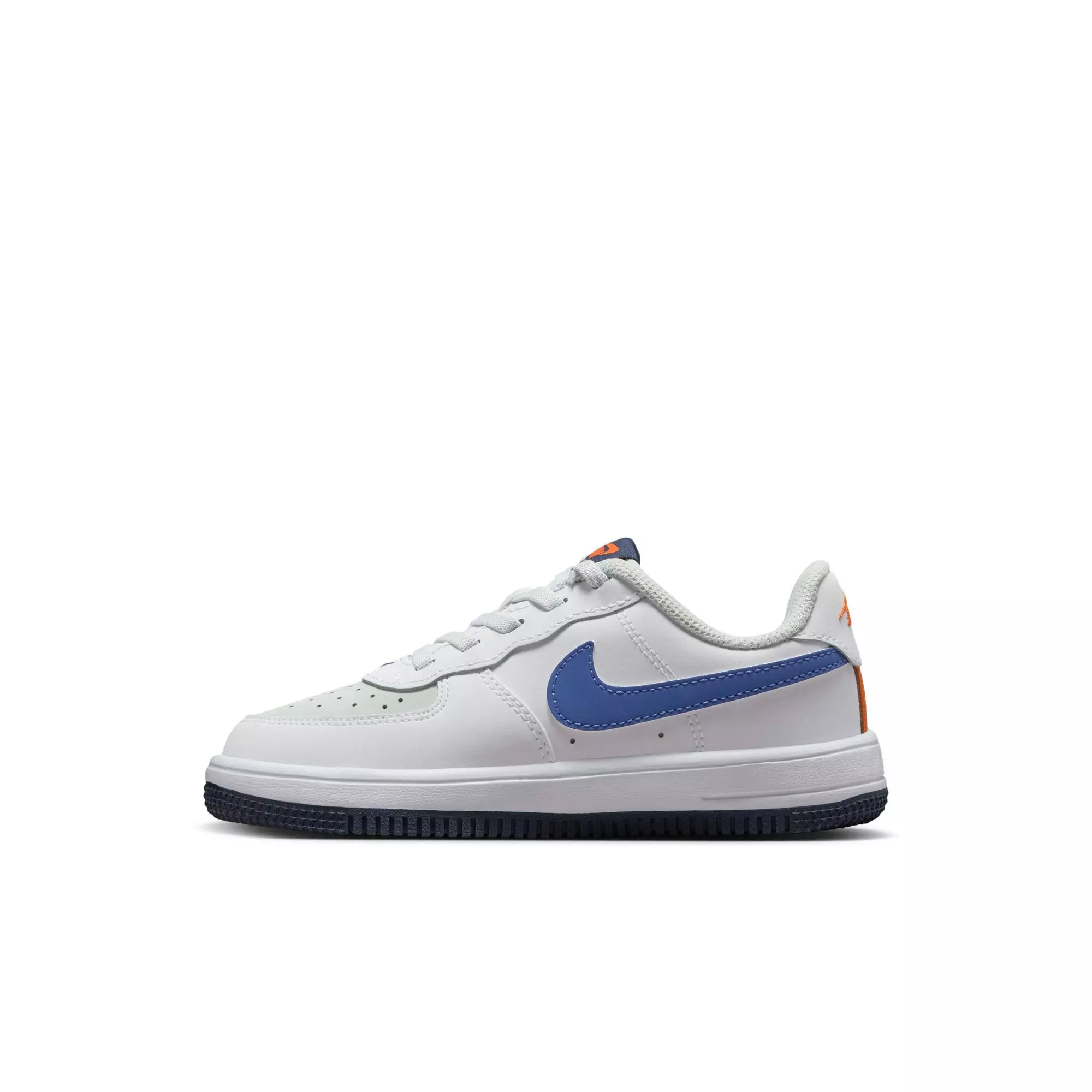 Nike Air Force 1 Low LV8 2 EasyOn "Your Move" Preschool Kids' Shoe - LIGHT SILVER/MIDNIGHT NAVY/WHITE