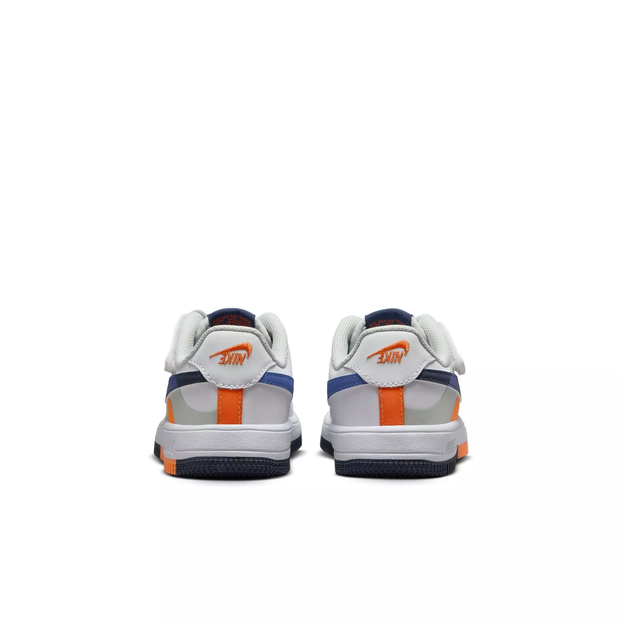 Nike Air Force 1 Low LV8 2 EasyOn "Your Move" Preschool Kids' Shoe - LIGHT SILVER/MIDNIGHT NAVY/WHITE