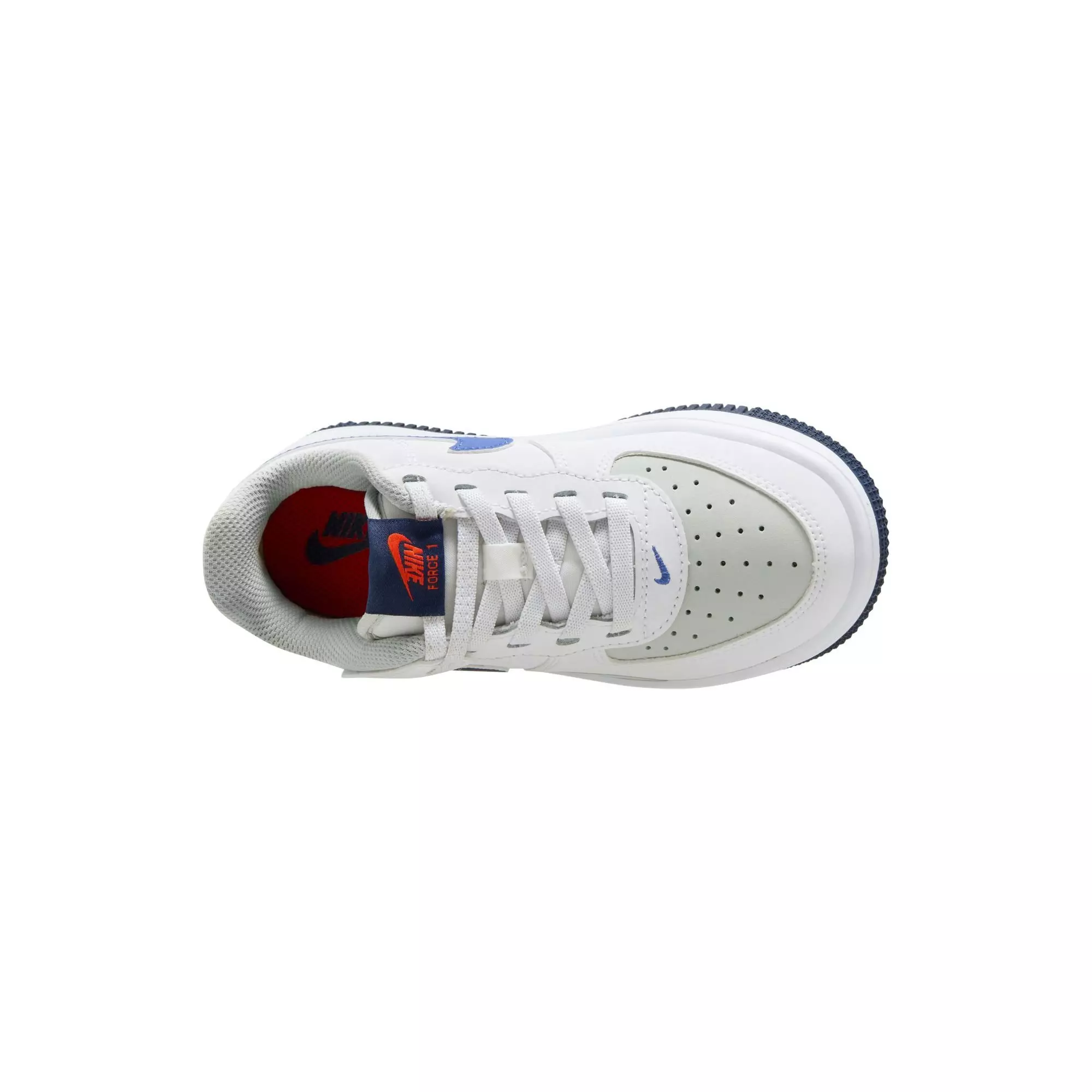 Nike Air Force 1 Low LV8 2 EasyOn "Your Move" Preschool Kids' Shoe - LIGHT SILVER/MIDNIGHT NAVY/WHITE