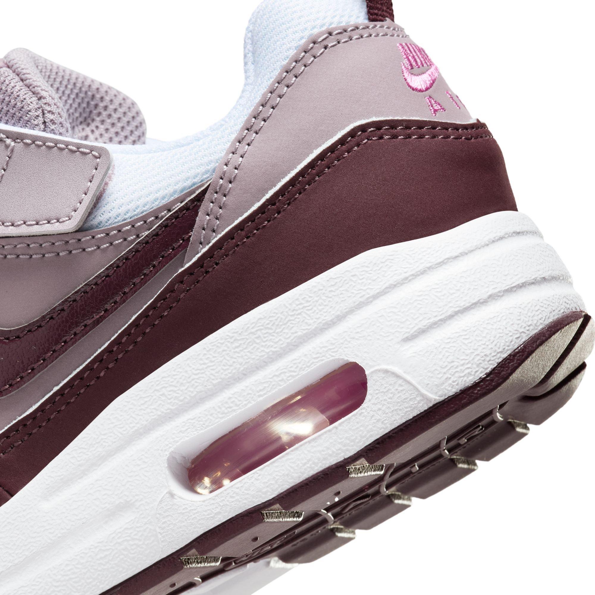 Nike Air Max 1 EasyOn Preschool Girls' "White/Burgundy Crush/Lt Violet Ore" Shoe