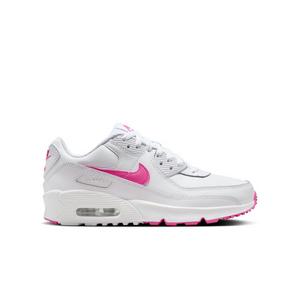 Nike Air Max 90 "White/Laser Fuchsia" Preschool Girls' Shoe
