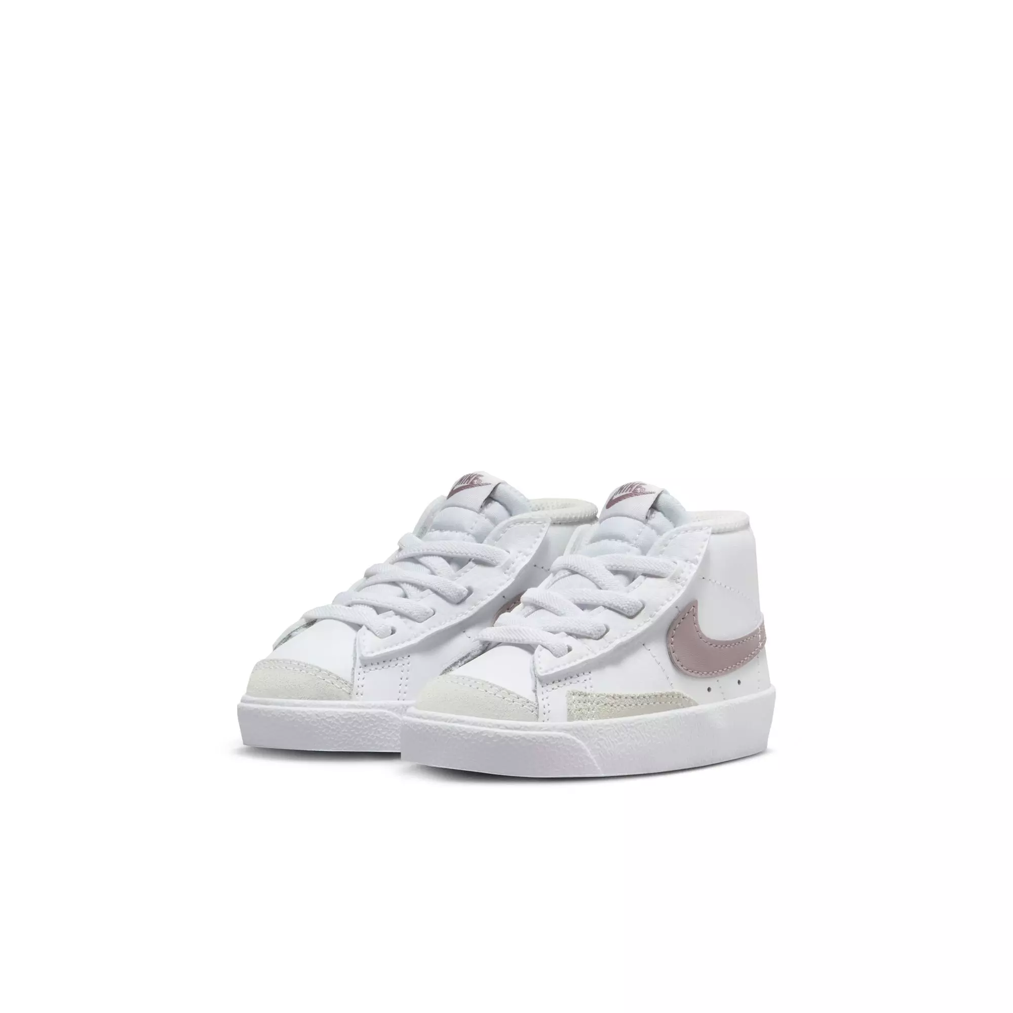 Nike Blazer Mid '77 "White/Lt Violet Ore/Phantom" Toddler Girls' Shoe - WHITE/PURPLE